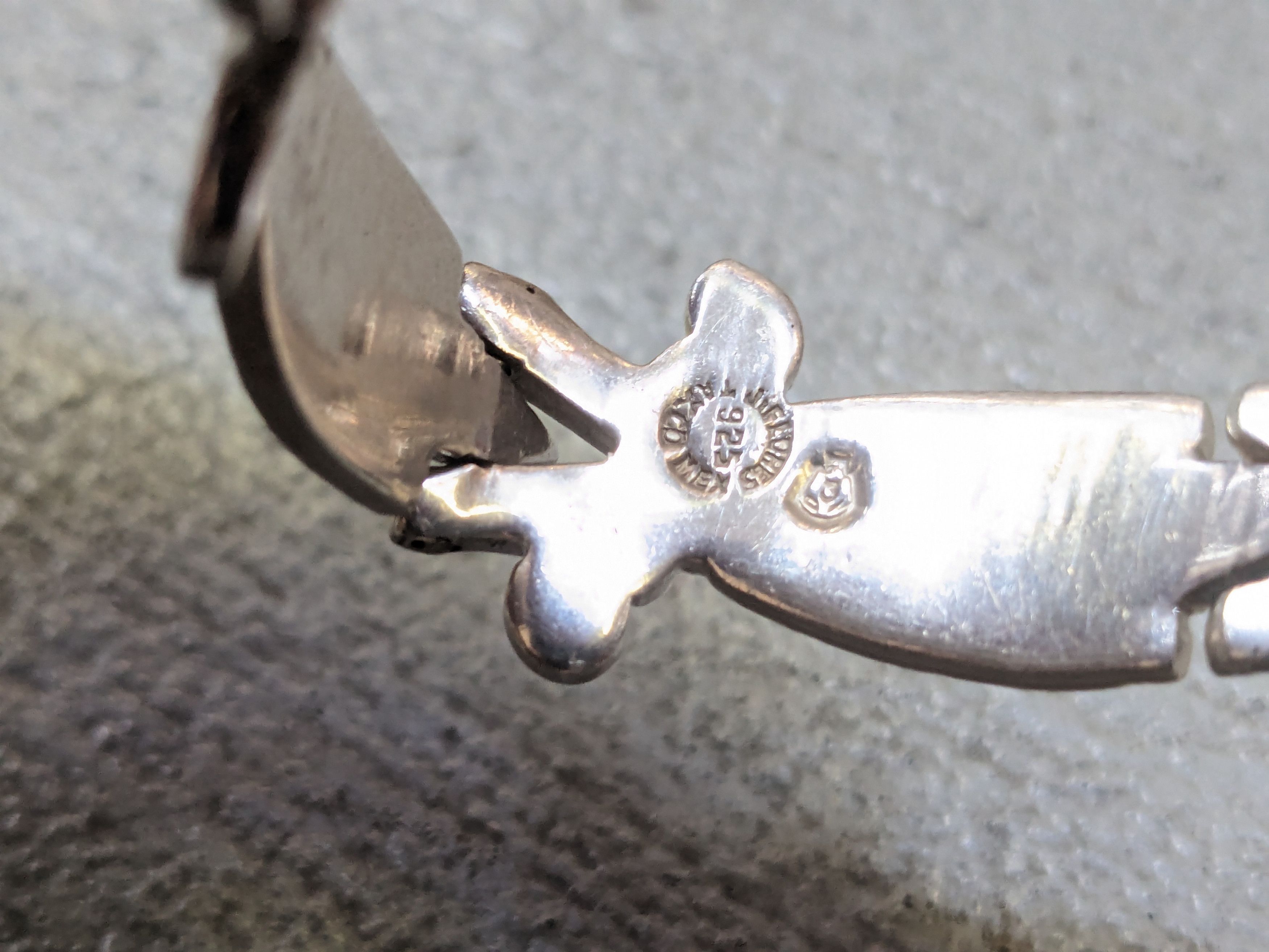 Jewelry Vintage Sterling Silver Bracelet 7.5" Chunky Thick Taxco Size ONE SIZE - 10 Thumbnail