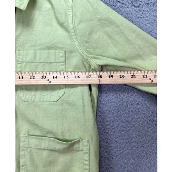 Madewell Madewell Jean Jacket Womens XS Green Denim Collared Button Pocket Casual New Size 26" / US 2 / IT 38 - 7 Thumbnail