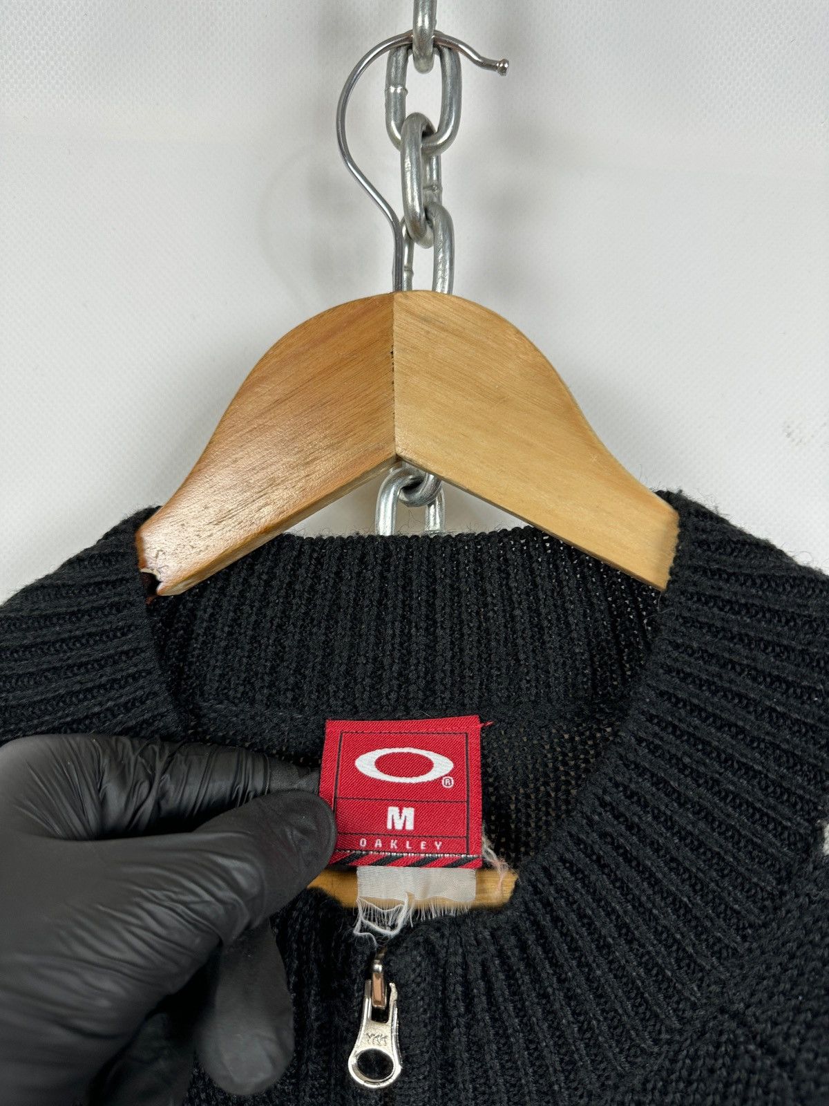 Oakley Vintage Oakley Zip Wool Sweater Size US M / EU 48-50 / 2 - 15 Thumbnail
