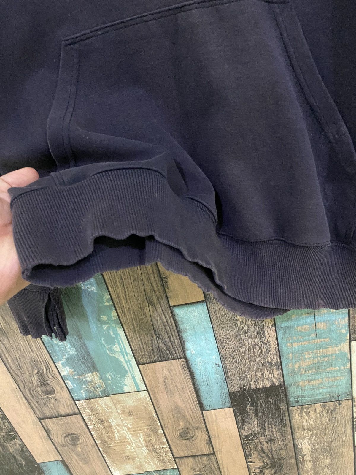 Polo Ralph Lauren × Vintage Vintage Polo Ralph Lauren Sunfaded Distress Hoodie Sweater Size US L / EU 52-54 / 3 - 6 Thumbnail