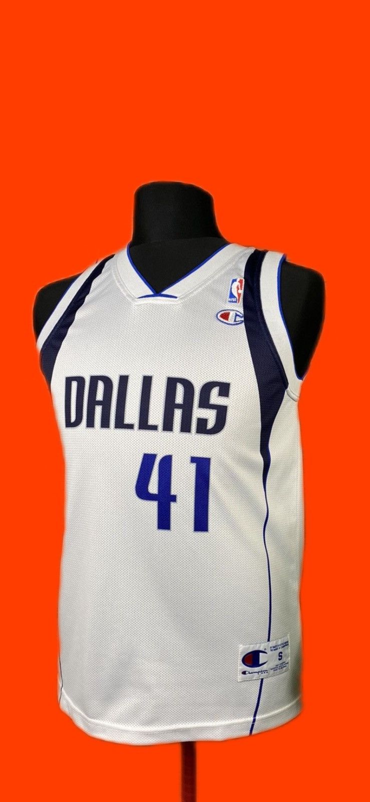 Rare! Dirk Nowitzki #41 Dallas Mawericks NBA Jersey Shirt