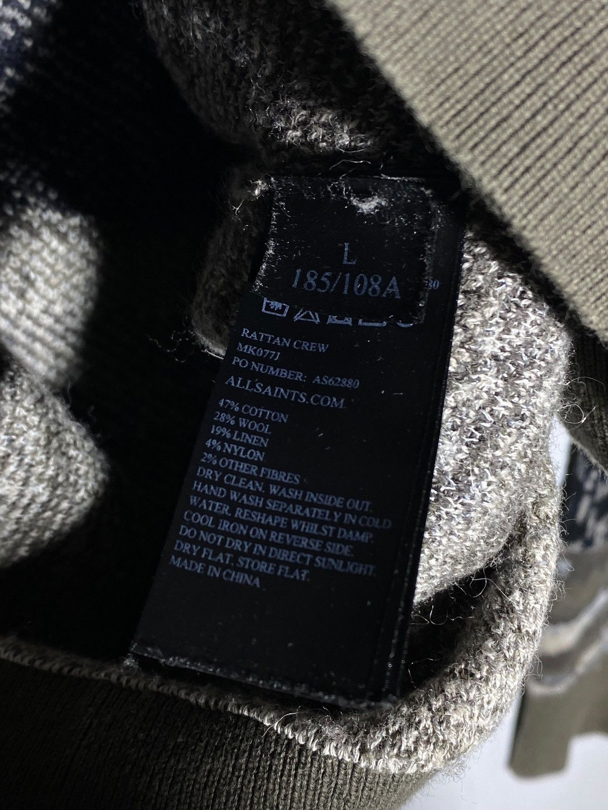 Allsaints All Saints Rattan Crew Fair Isle Palm Knit Sweater Men’s Size US L / EU 52-54 / 3 - 17 Thumbnail