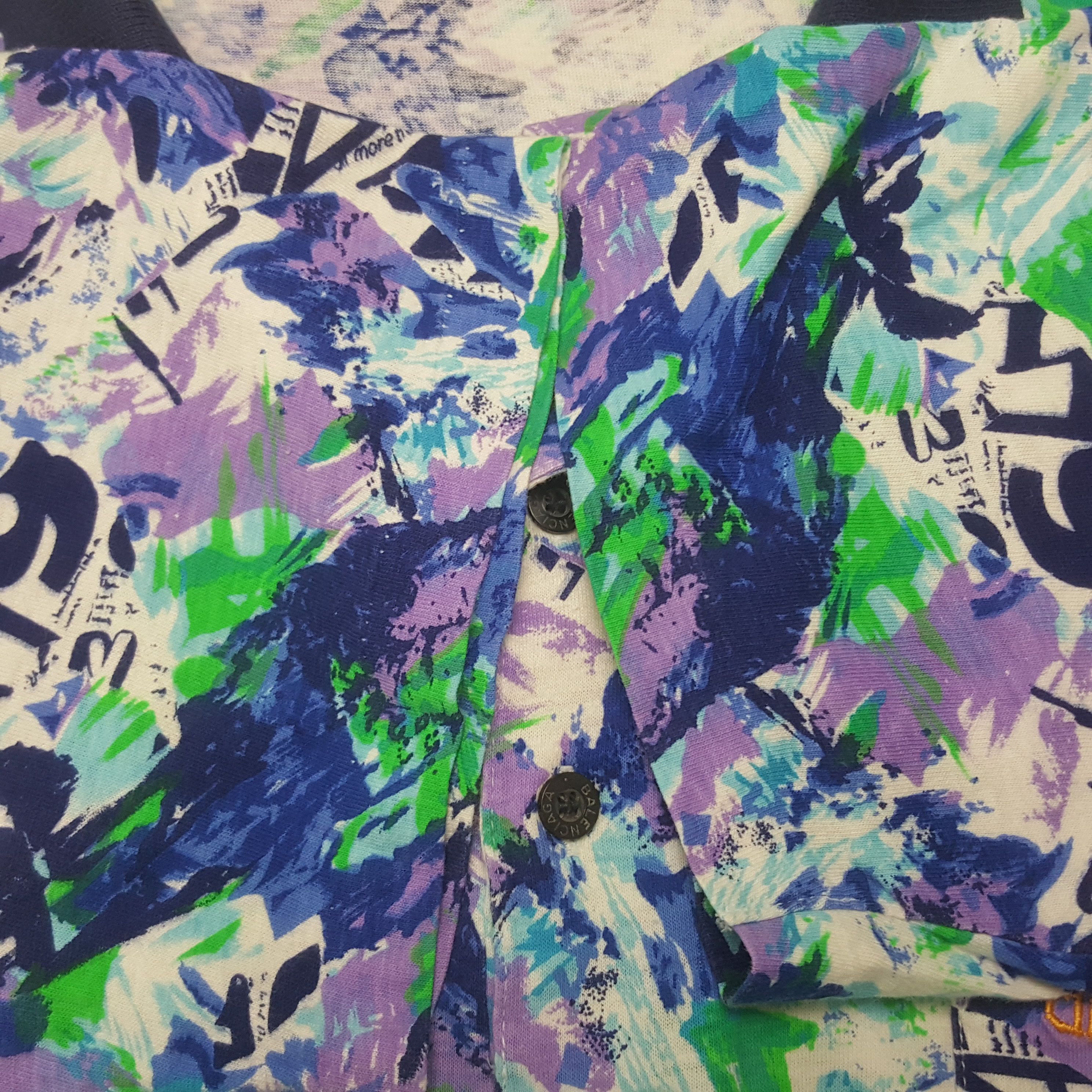 Other Vintage Balenciaga Fullprint Designer Polos RR22 Size US M / EU 48-50 / 2 - 5 Thumbnail