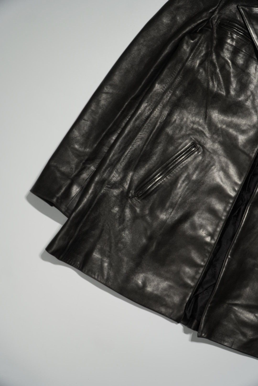 Chanel Chanel Black Leather Jacket Size S / US 4 / IT 40 - 3 Thumbnail