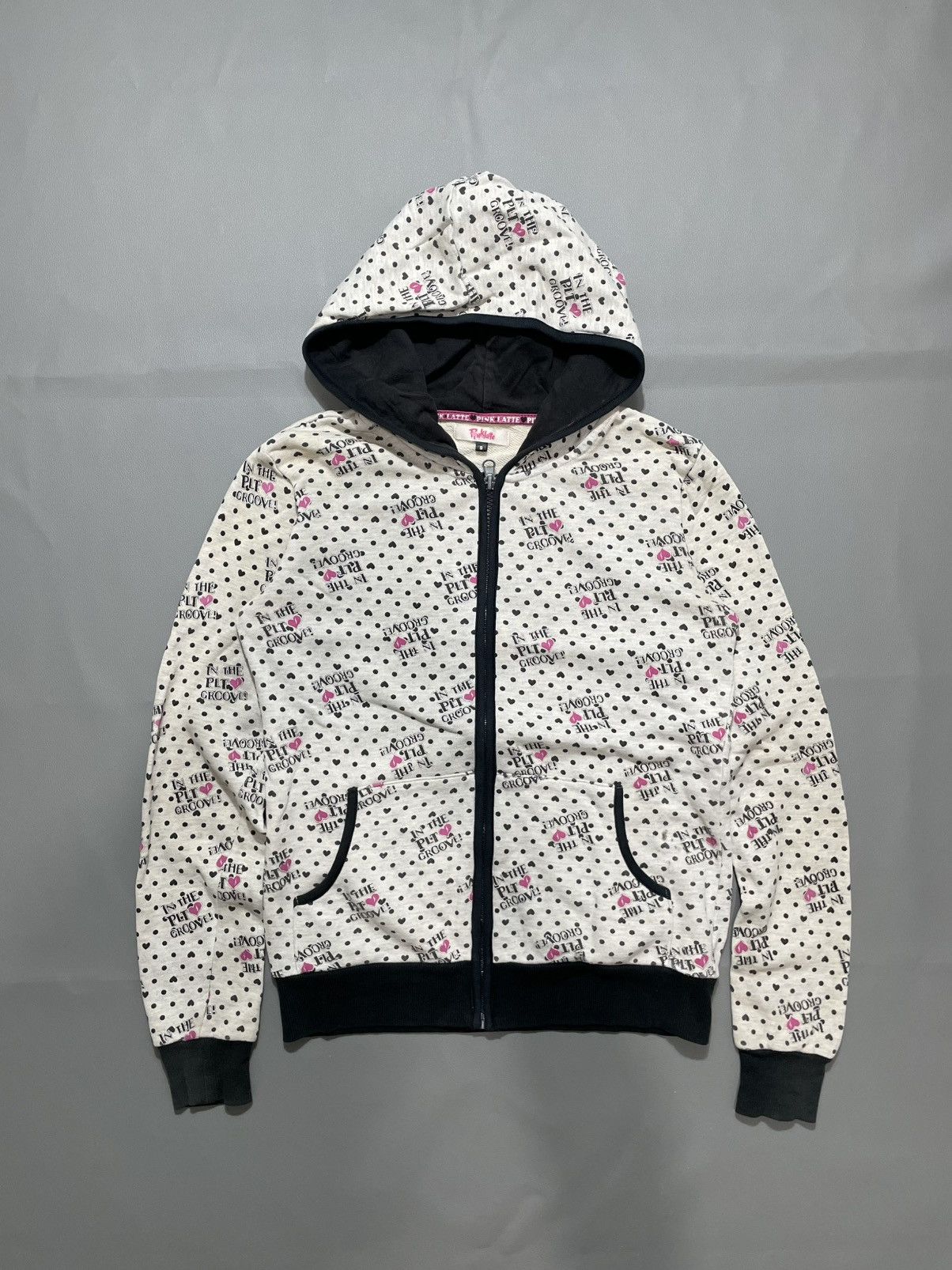 Hysteric Glamour Japanese Pink latte - Poem Love Hoodie Size S / US 4 / IT 40 - 1 Thumbnail