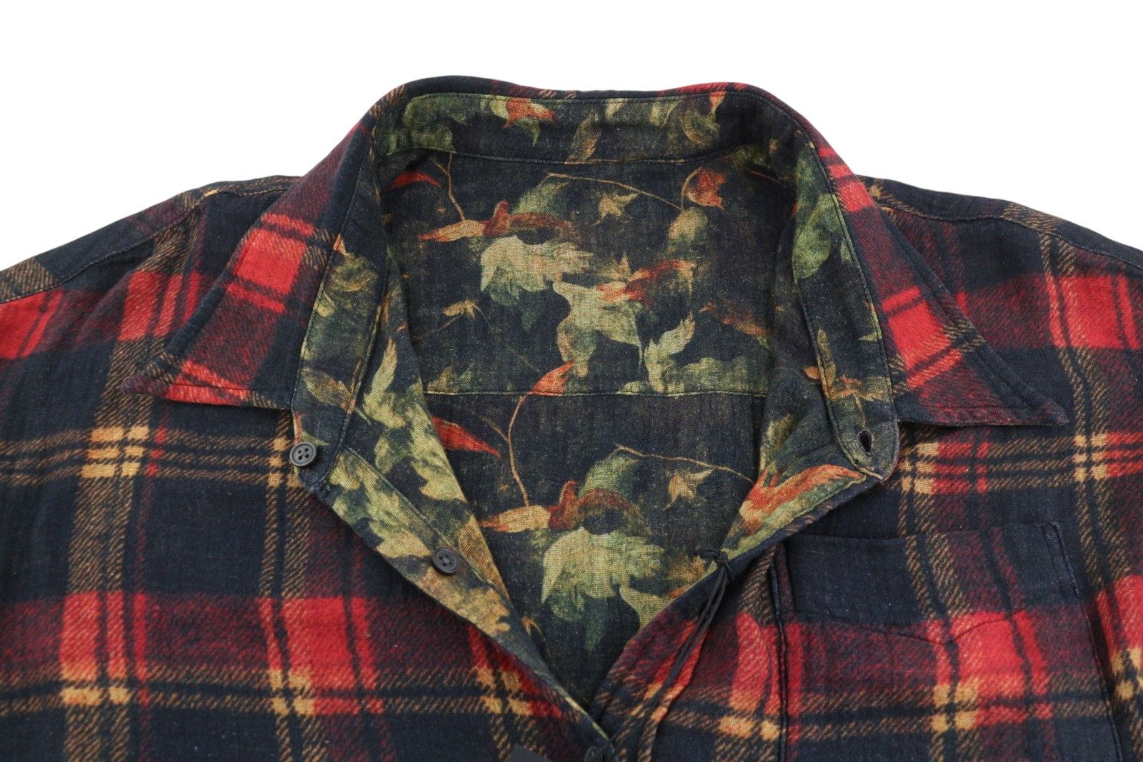 R13 REVERSIBLE DROP NECK XS Patterned Oversize Distress 86778 Size XS / US 0-2 / IT 36-38 - 6 Thumbnail