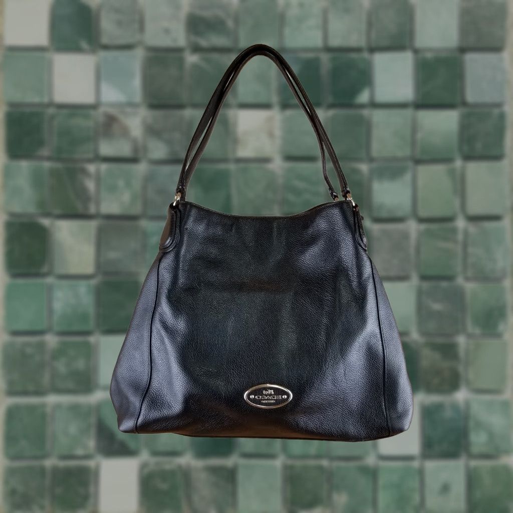Coach VINTAGE Y2K COACH BLACK LEATHER SHOULDER HANDBAG CROSS BAG Size ONE SIZE - 1 Thumbnail