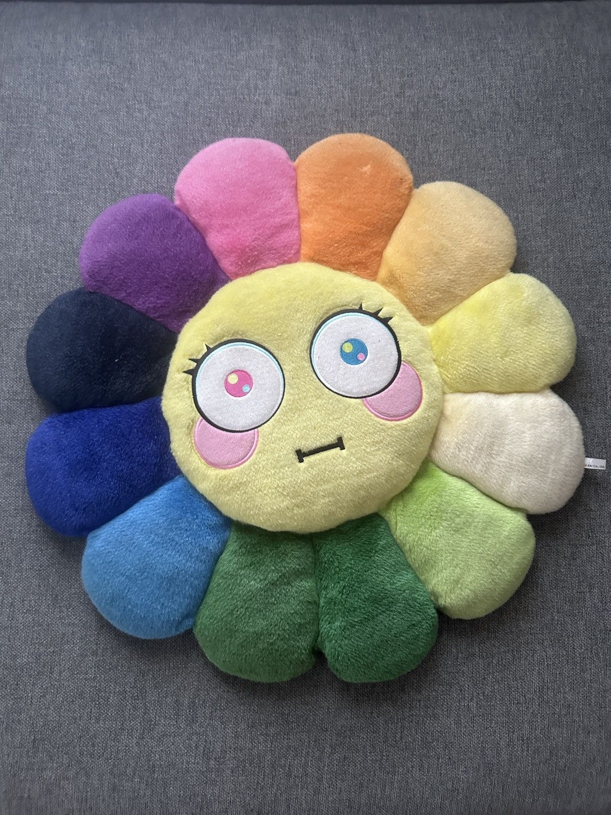 Maßgefertigter Takashi Murakami Blume Innenbereich Wohnzimmer Wollteppich Fußmat