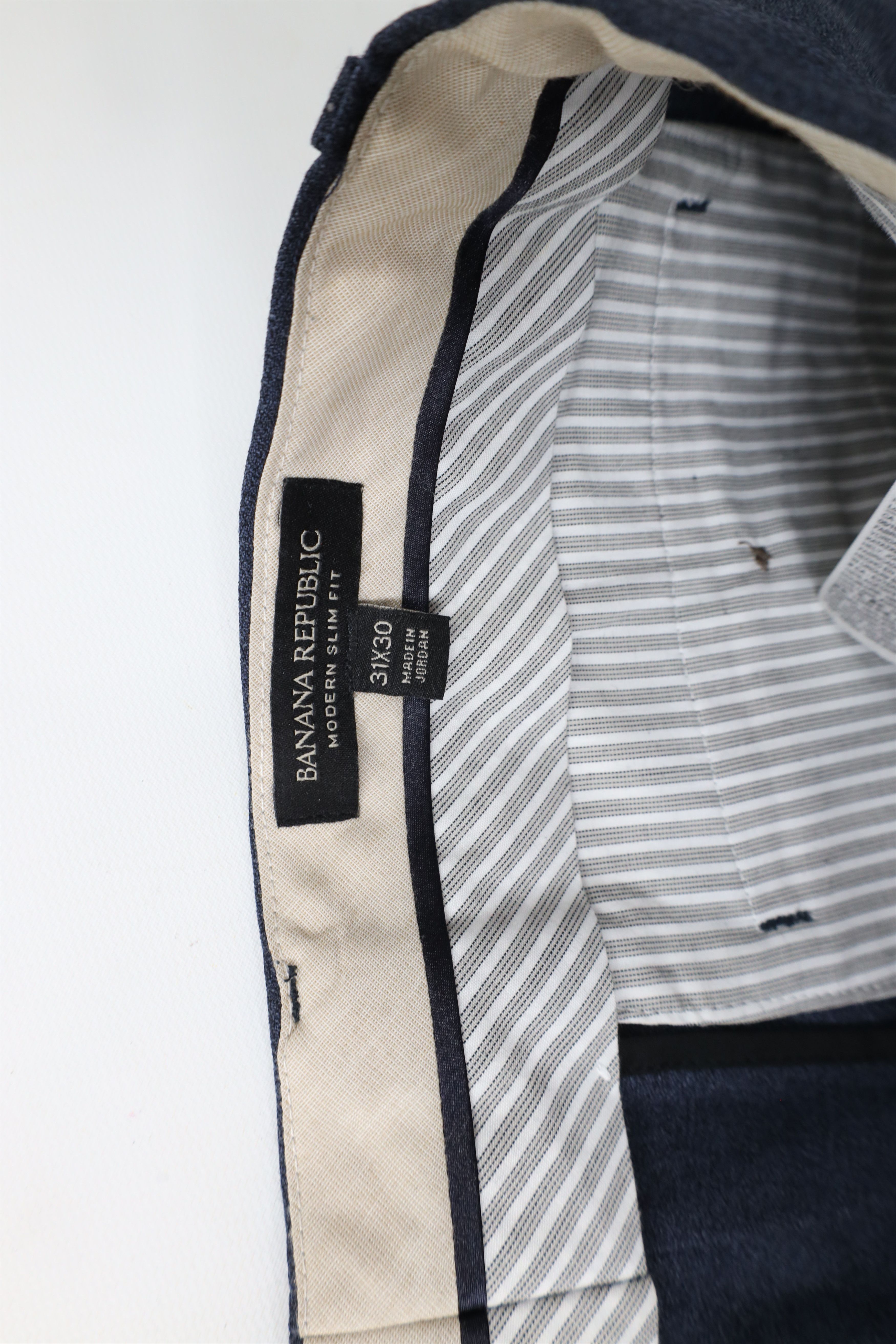 Express × Vintage Express Slim Fit Wool Chinos Chino Pants Trousers Blue Size US 31 - 8 Thumbnail