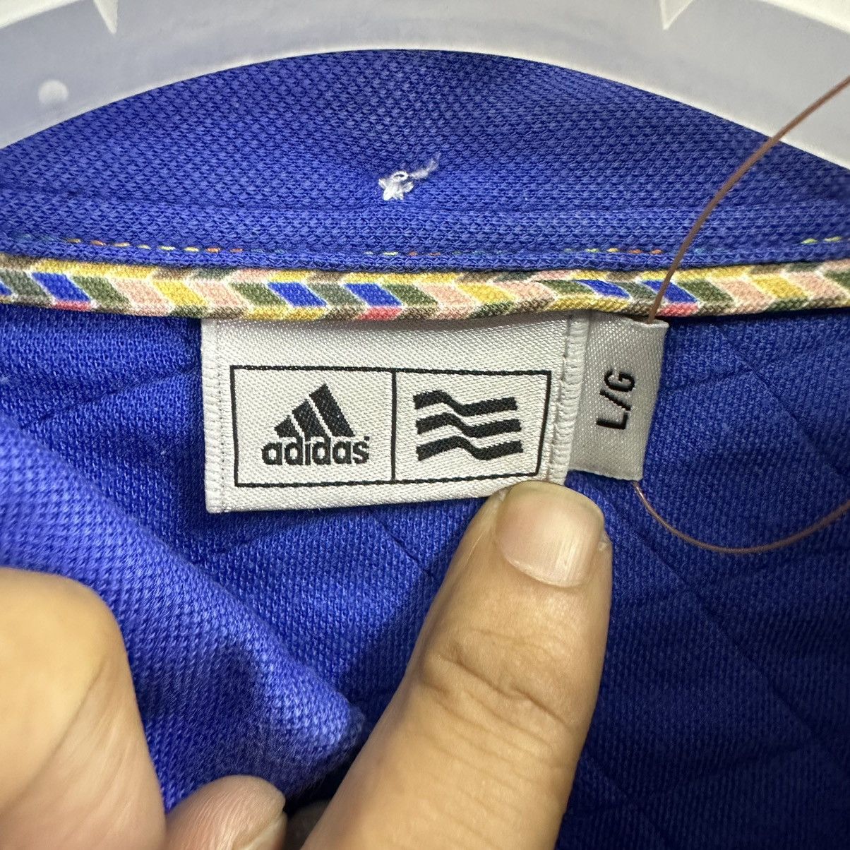 Adidas Adidas Three Stripes Long Sleeve Polo A801 Size US L / EU 52-54 / 3 - 8 Thumbnail