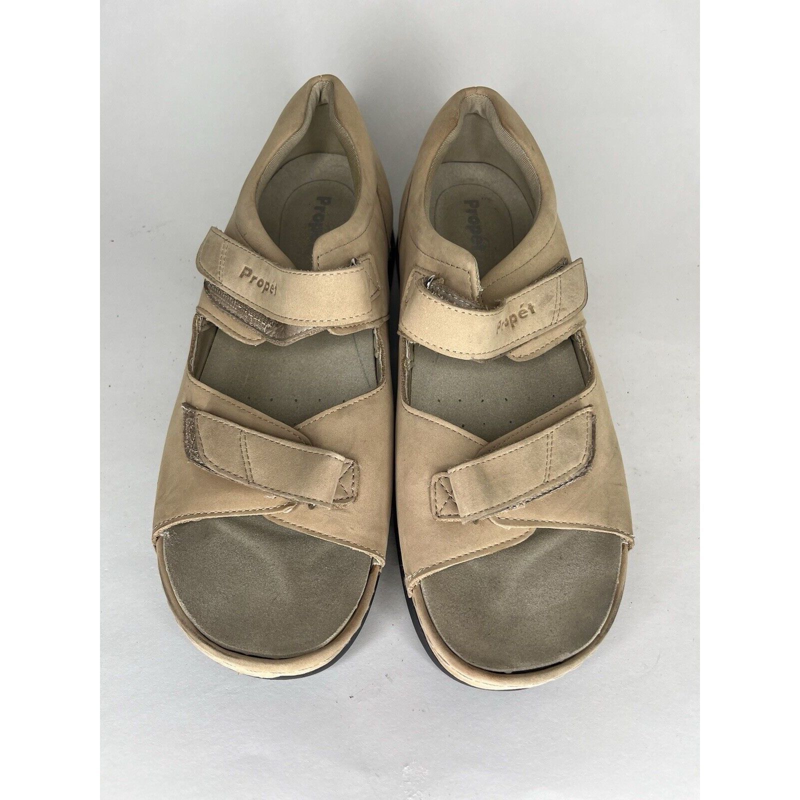 Other Propet Beige Nubuck Comfort Walking Strap Outdoor Sandals Wo Size US 11 / IT 41 - 6 Thumbnail