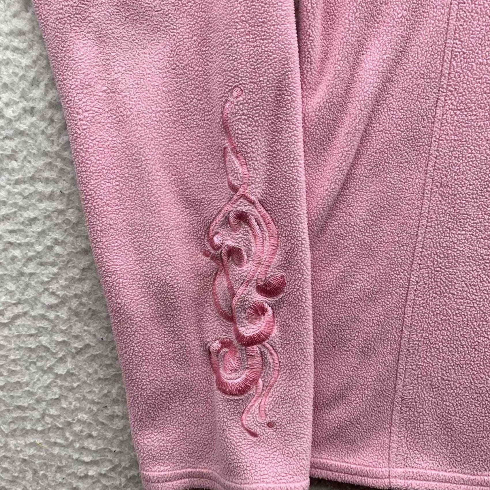 Athleta Athleta Fleece Jacket Womens Small S Pink Black 1/4 Zip Outdoor Athleisure Size S / US 4 / IT 40 - 3 Thumbnail