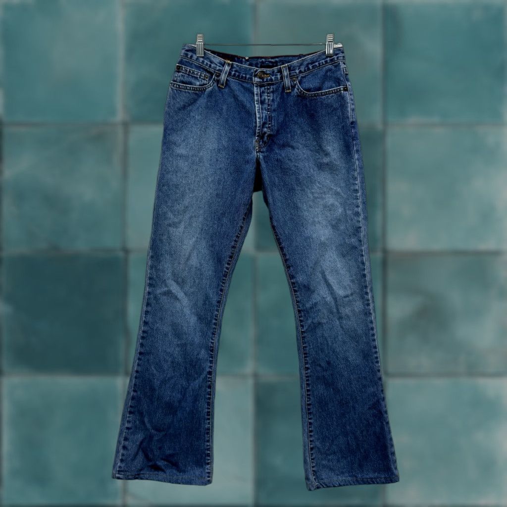 Abercrombie & Fitch VINTAGE Abercrombie Jeans 6 Womens Bootcut Flare Mid Rise Medium Wash Denim Jeans fits 1990s Womens Size 28" / US 6 / IT 42 - 1 Thumbnail