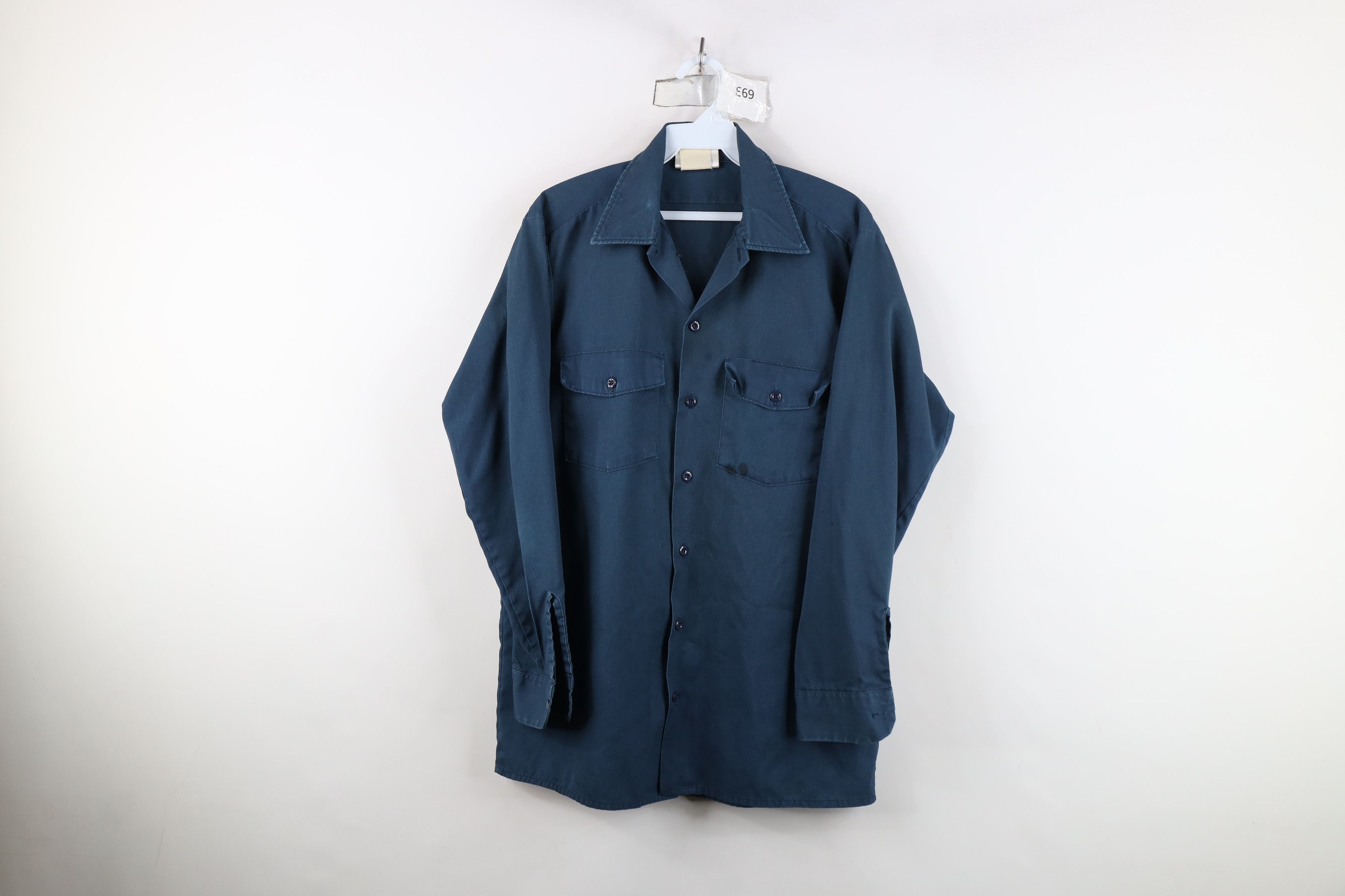 Dickies Vintage 90s Dickies Workwear Mechanic Button Shirt USA Size US M / EU 48-50 / 2 - 1 Thumbnail
