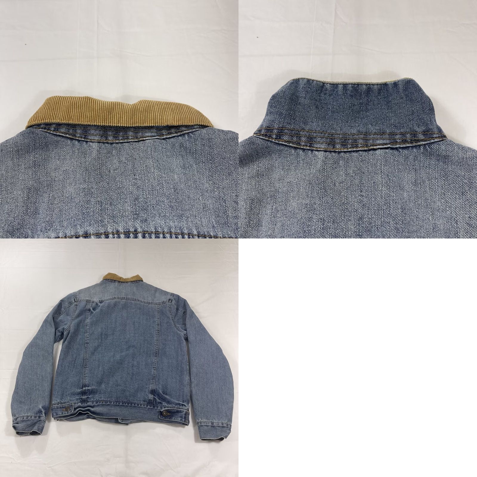 Denime Brooklyn Cloth Denim Jacket Sz S Chore Workwear Denim & Gray Aztec Southwest Lined Pockets Vintage No Mens Womens Size US S / EU 44-46 / 1 - 11 Thumbnail