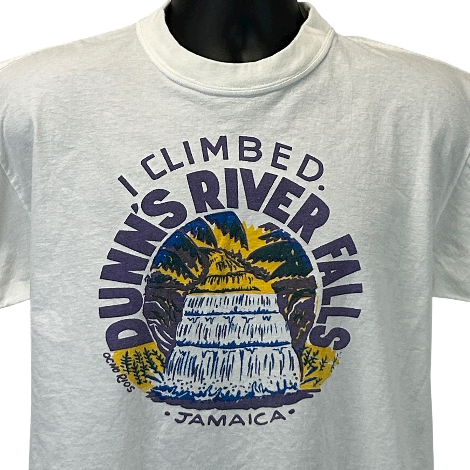 Vintage Vintage 90s I Climbed Dunns River Falls T Shirt Jamaica L Size US L / EU 52-54 / 3 - 1 Thumbnail