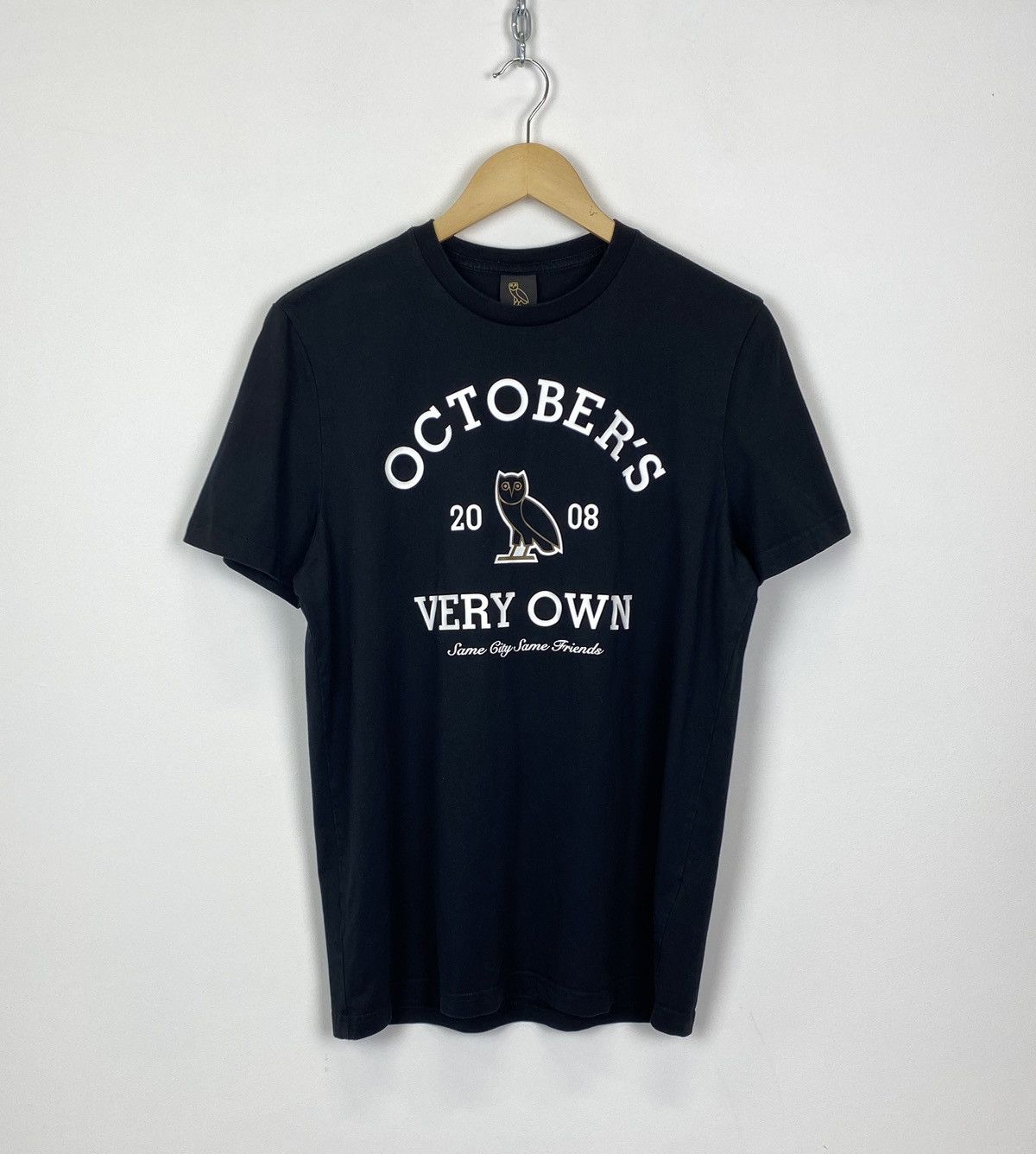 Drake Drake x Octobers Very Own OVO Big Logo T-shirt Drill Black Size US M / EU 48-50 / 2 - 1 Thumbnail