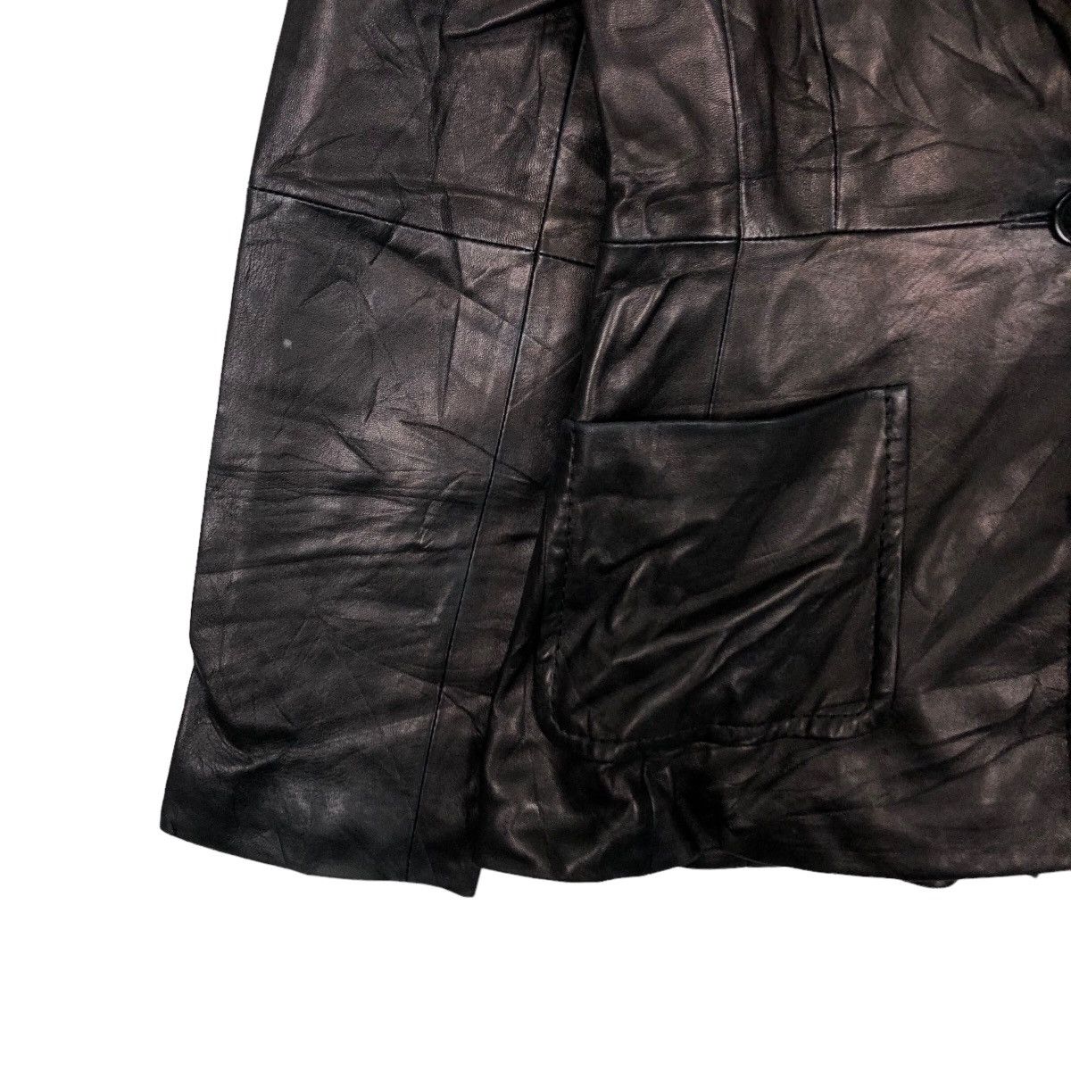 Japanese Brand 🔥Vintage Leather Biker Jacket Max Mara Size US M / EU 48-50 / 2 - 4 Thumbnail