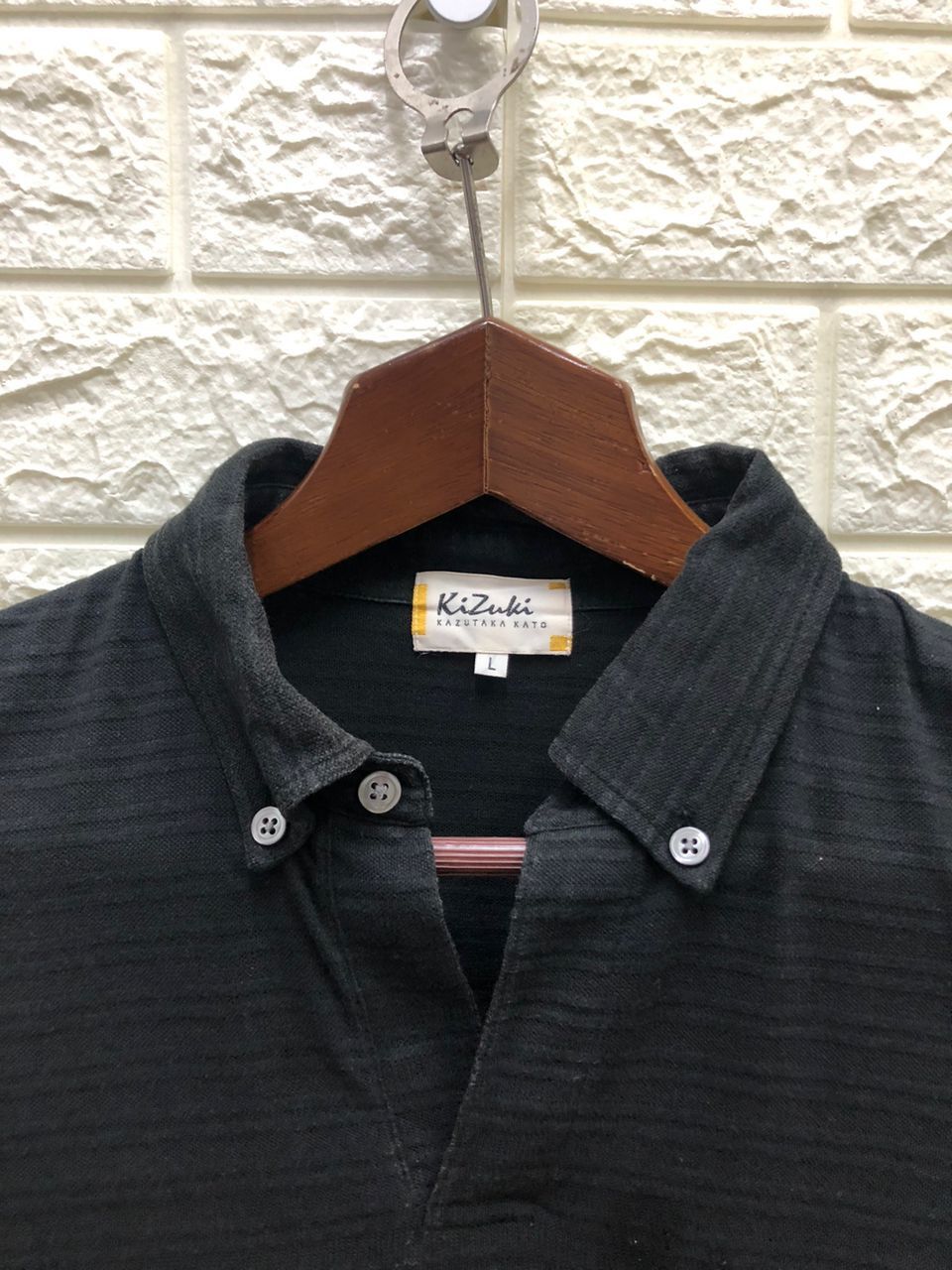 Designer Japanese Brand Kizuki Kazutaka Kato polo knit shirt Size US L / EU 52-54 / 3 - 6 Thumbnail