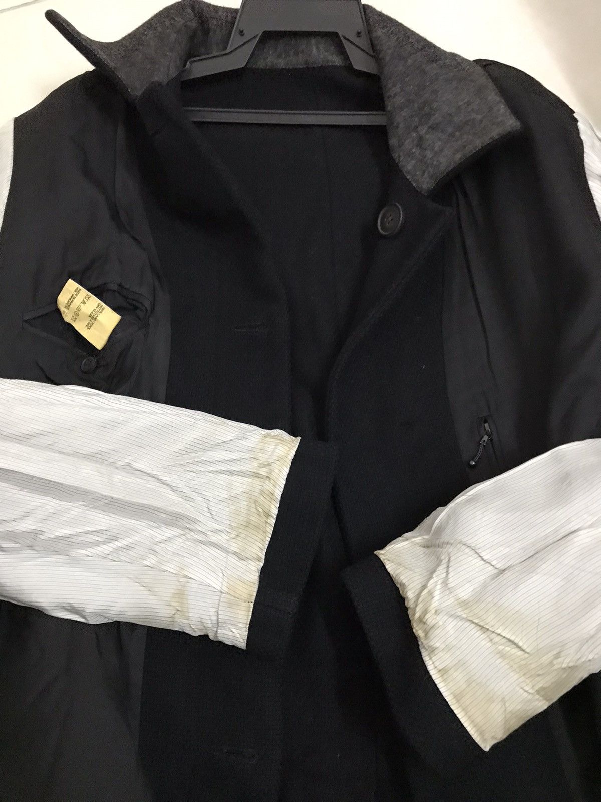 A.P.C. A.P.C. Paris Black Wool Long Single Breasted Coat Size US M / EU 48-50 / 2 - 9 Thumbnail
