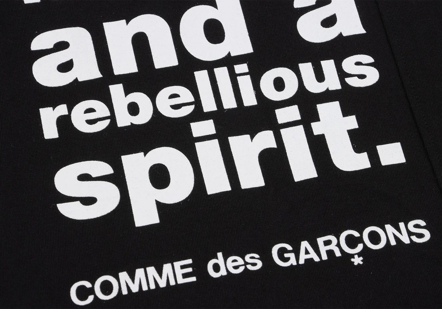 Comme des Garcons Homme Plus Line Patch Poem Print T-Shirt in Black, Size M Size US M / EU 48-50 / 2 - 6 Thumbnail