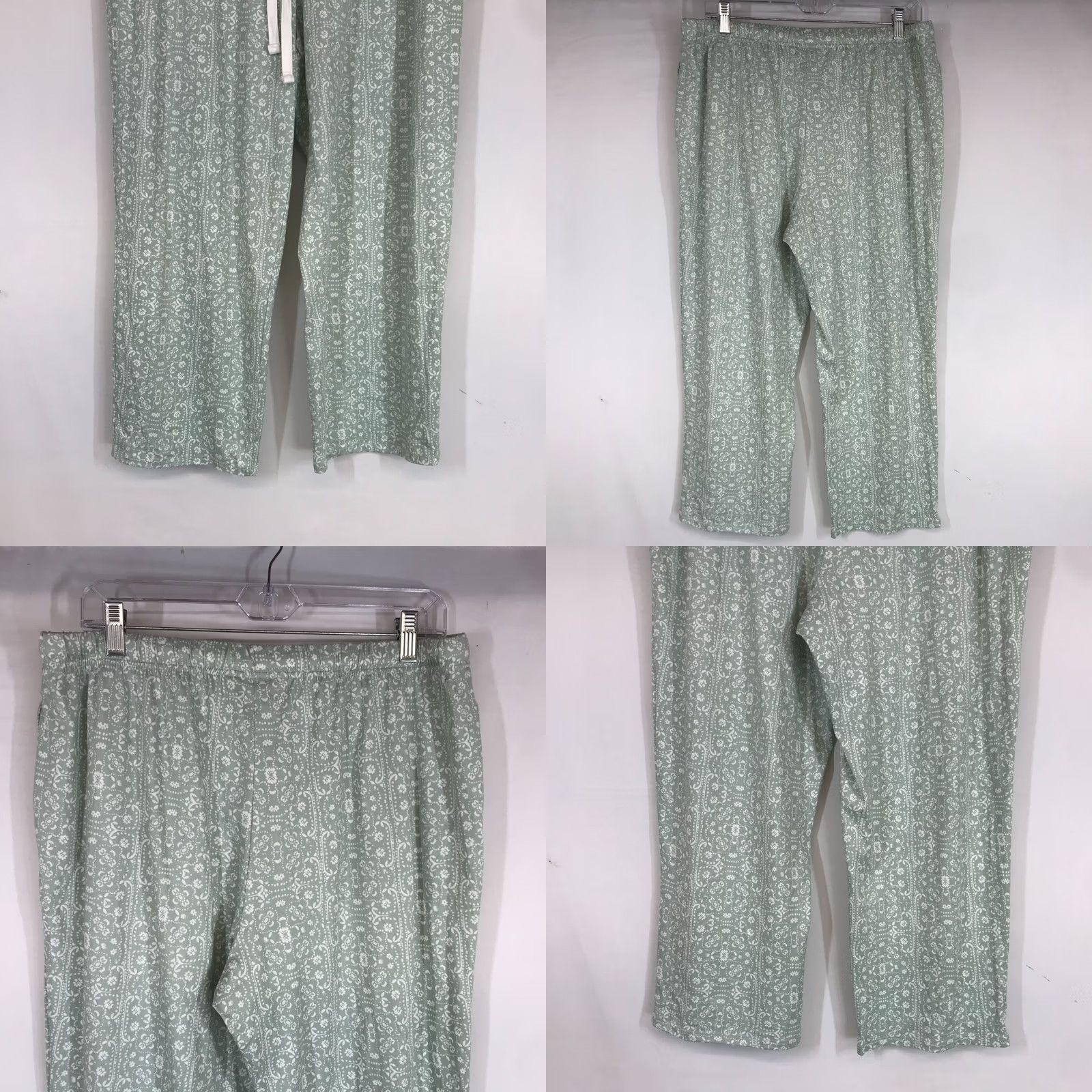 Lucky Brand LUCKY BRAND Pajama Set Womens Large Green 2 PIECE Size ONE SIZE - 9 Thumbnail