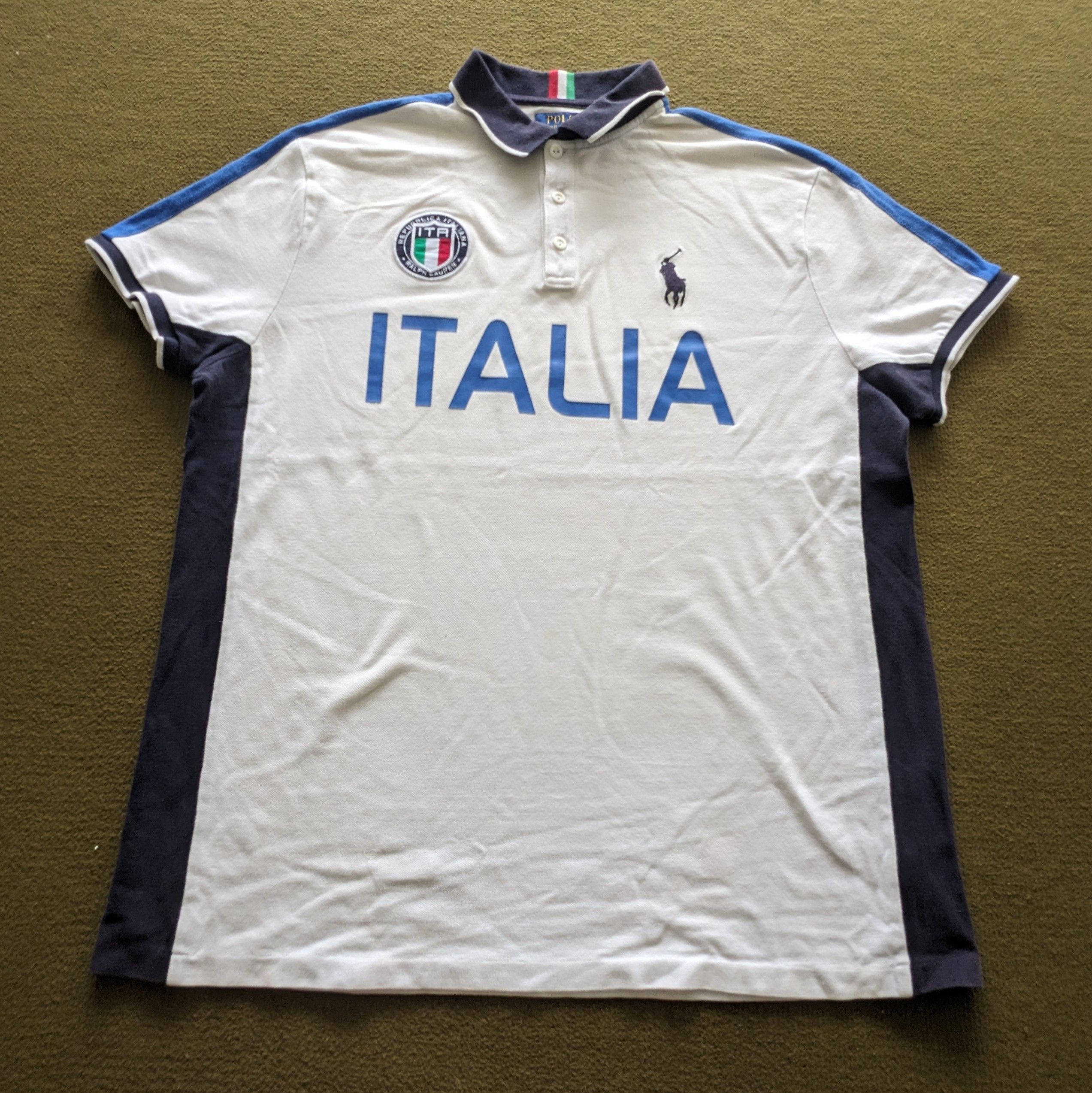 Vintage Vintage ITALIA Polo Ralph Lauren Luxury Brand T-shirt Size US XL / EU 56 / 4 - 1 Thumbnail