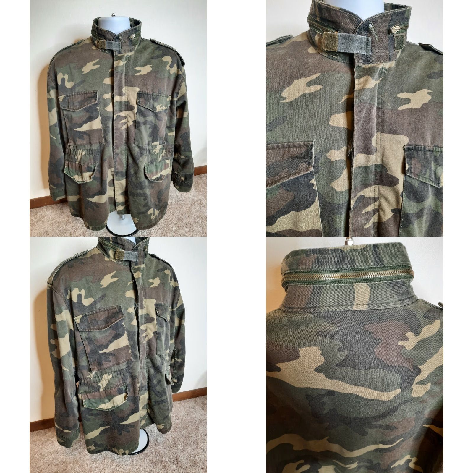 Vintage VINTAGE Duck Bay Camouflage Coat/Jacket Hunting Large Denim Camo Men Size US L / EU 52-54 / 3 - 8 Thumbnail