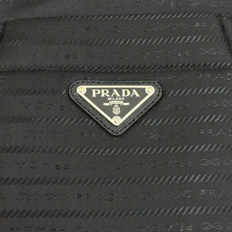 Prada Prada Black full logo metal triangle label down jacket 2502 Size US XXS / EU 40 - 8 Thumbnail