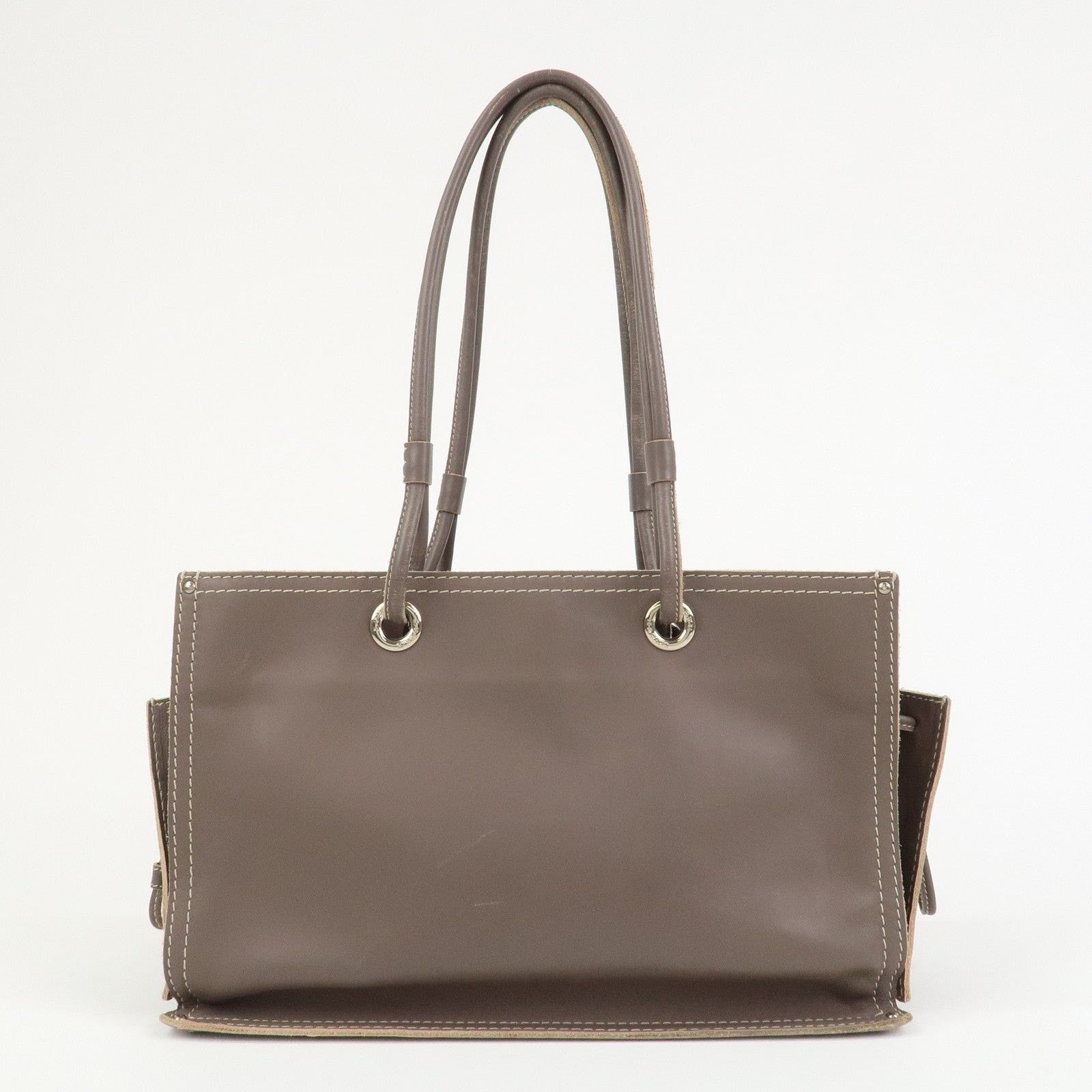 Loewe Loewe Anagram Logo Leather Shopper Tote Brown Size ONE SIZE - 2 Thumbnail