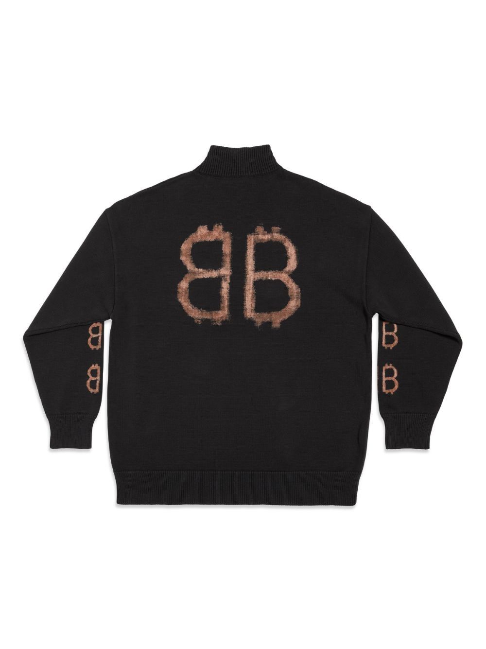Balenciaga o1s1rm0825 Crypto Sweater in Black Size US S / EU 44-46 / 1 - 2 Thumbnail