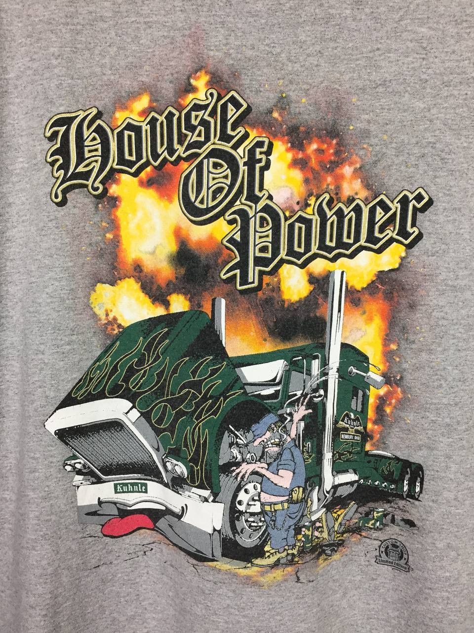 Gildan × Vintage Kuhnle Brothers House Of Power Trucker Graphic Tee Size US XL / EU 56 / 4 - 3 Thumbnail