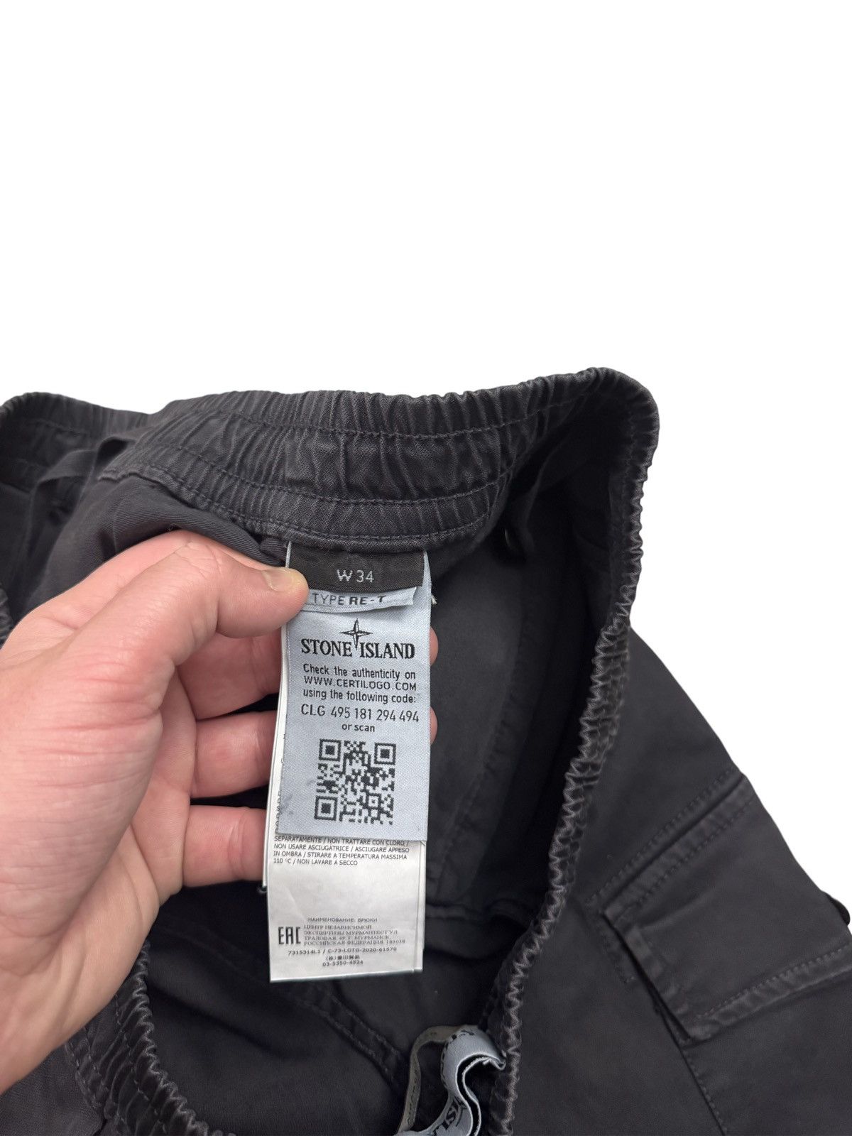 Stone Island Stone Island Brushed Cotton Cargo Pants/Stone Island Pants Size US 34 / EU 50 - 12 Thumbnail