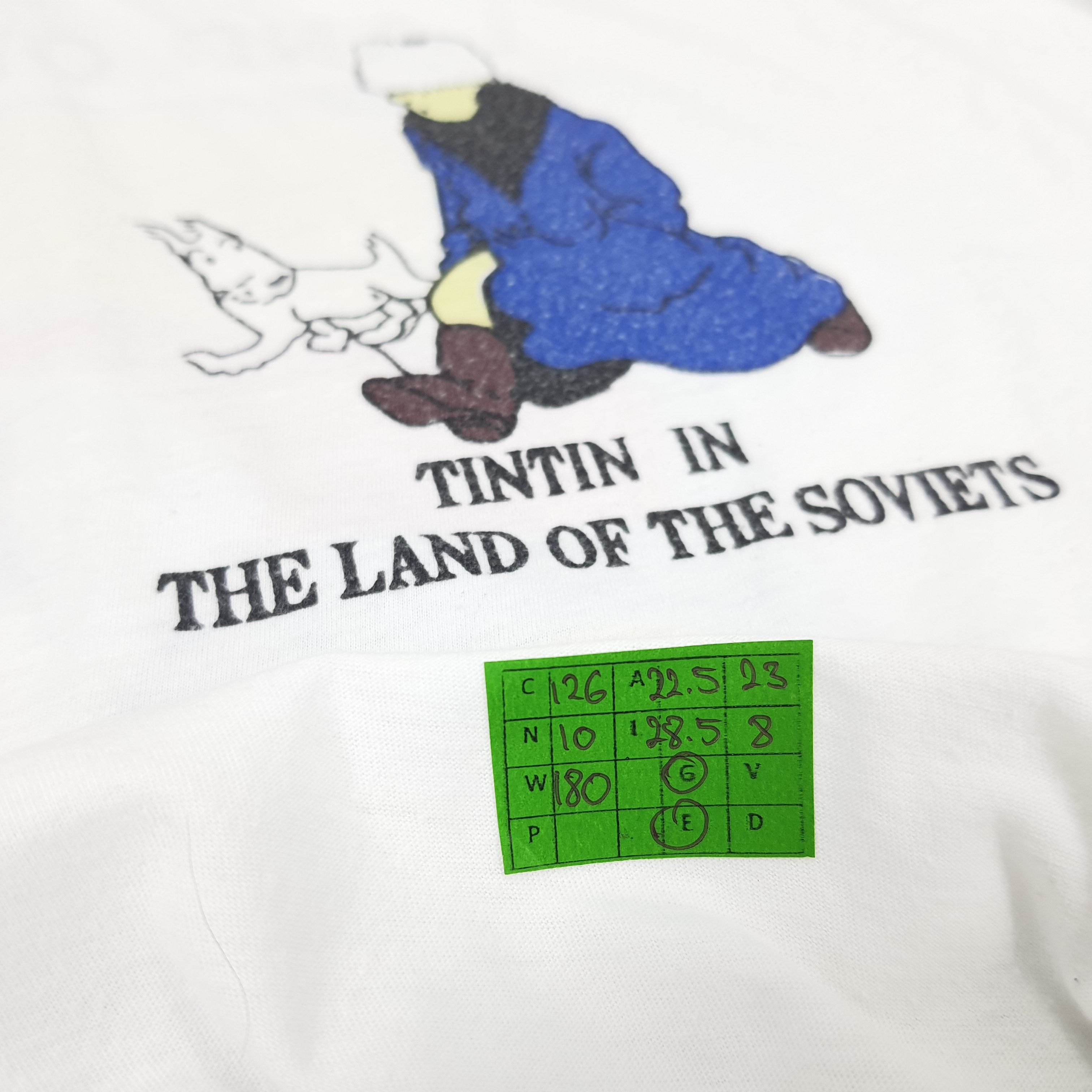 Other Vintage Tintin The Land Of The Soviets Photo Tee T-shirt Size US L / EU 52-54 / 3 - 6 Thumbnail