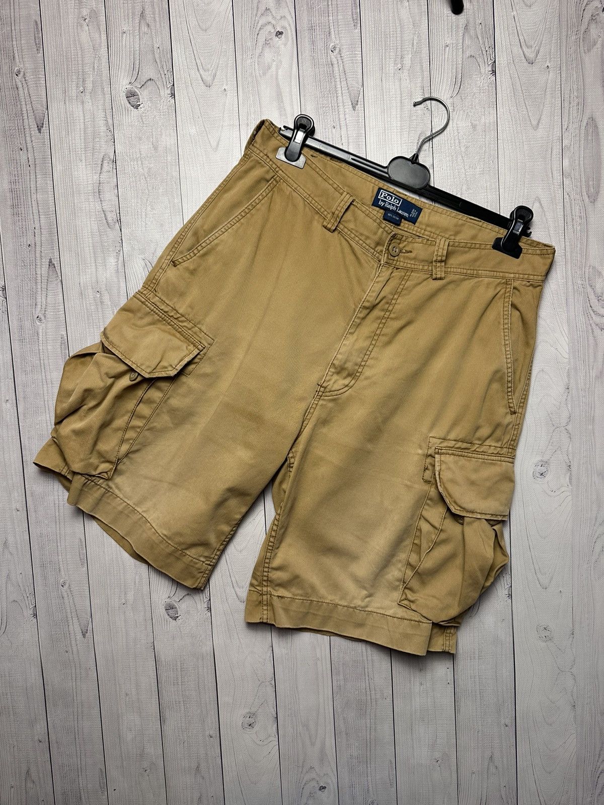 Polo Ralph Lauren × Vintage Vintage cargo shorts Polo Ralph Lauren size 34 pocket Size US 34 / EU 50 - 1 Thumbnail