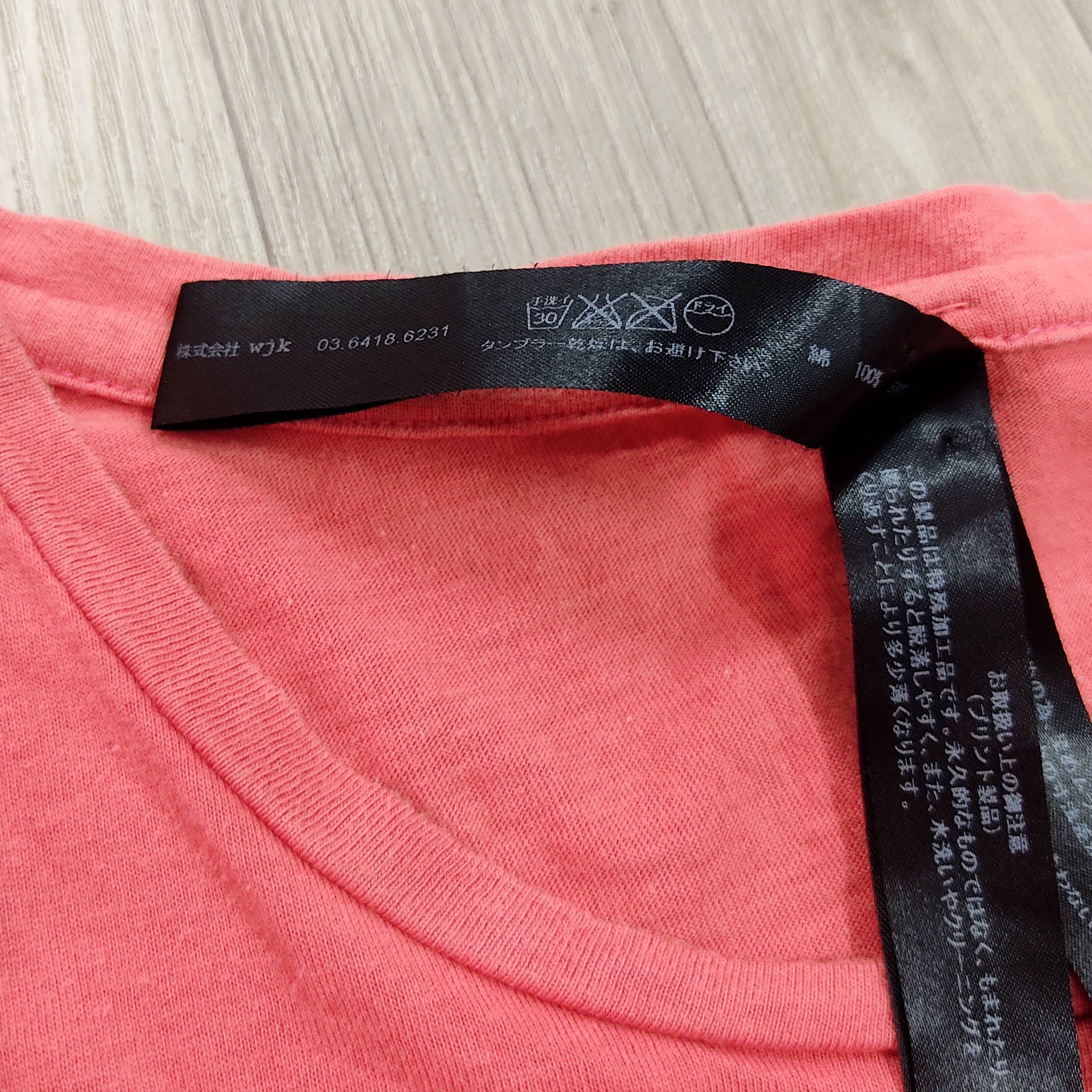 wjk Wjk Light Cotton Coral Pink Classic Crewneck T-shirt Size US S / EU 44-46 / 1 - 8 Thumbnail