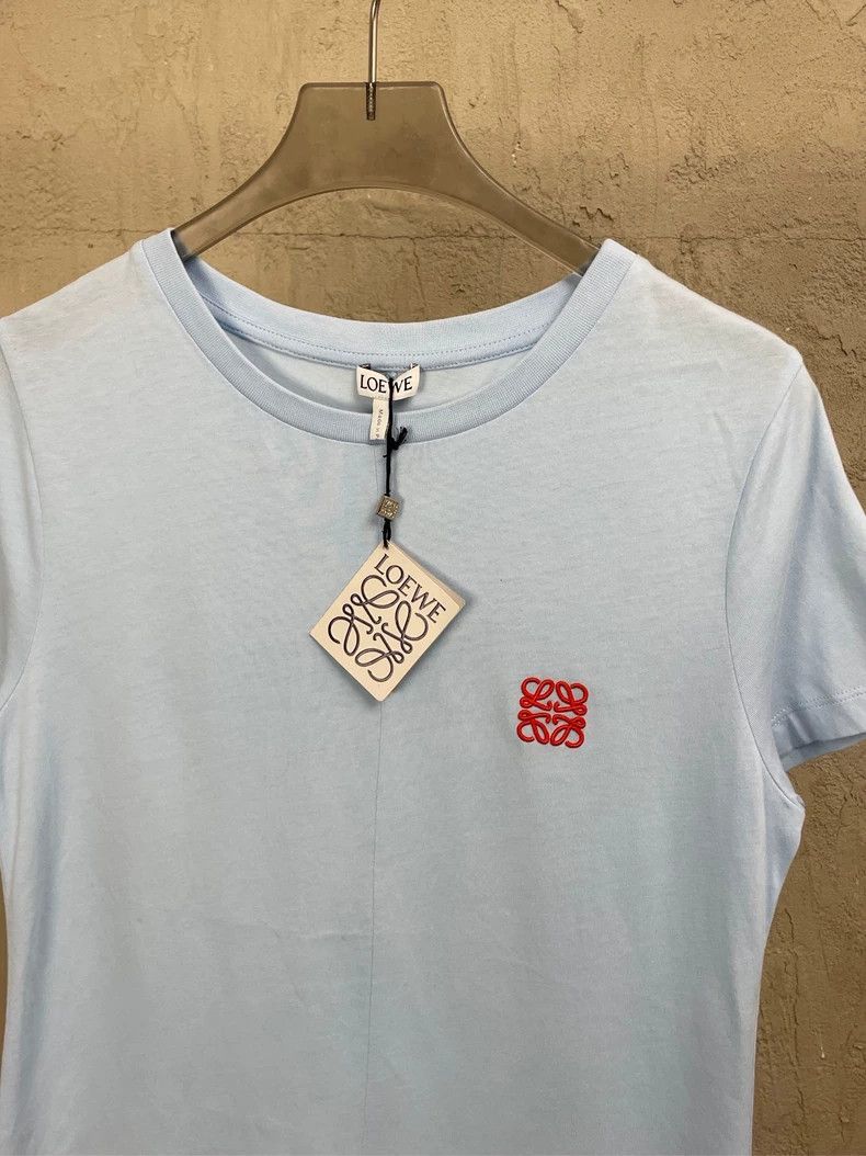 Loewe loewe Embroidered small Logo irregular hem short-sleeved T- Size US XS / EU 42 / 0 - 3 Thumbnail