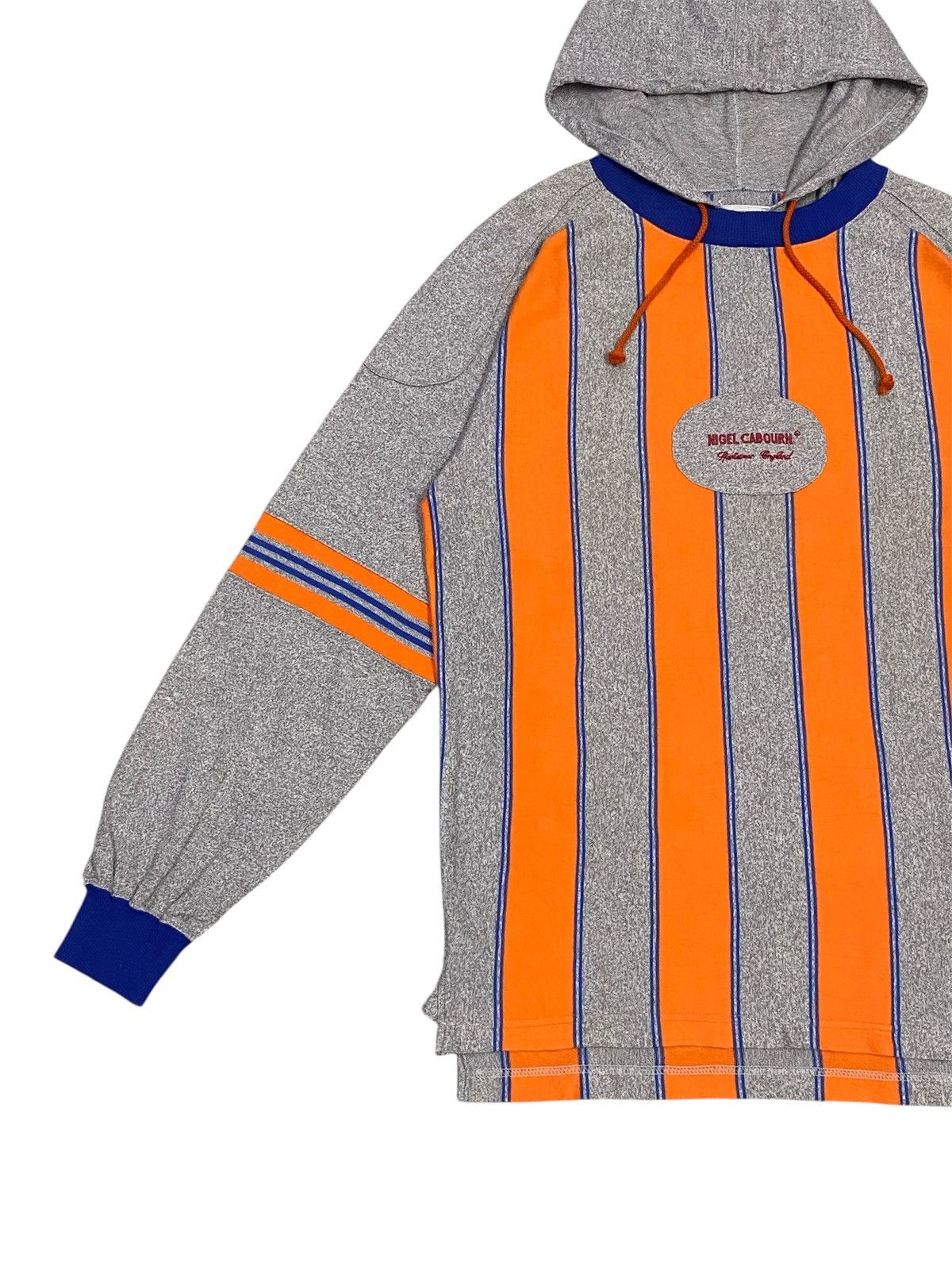 Nigel Cabourn Vintage Nigel Cabourn Stripe Hoodie Long Sleeve Shirt Size US M / EU 48-50 / 2 - 5 Thumbnail