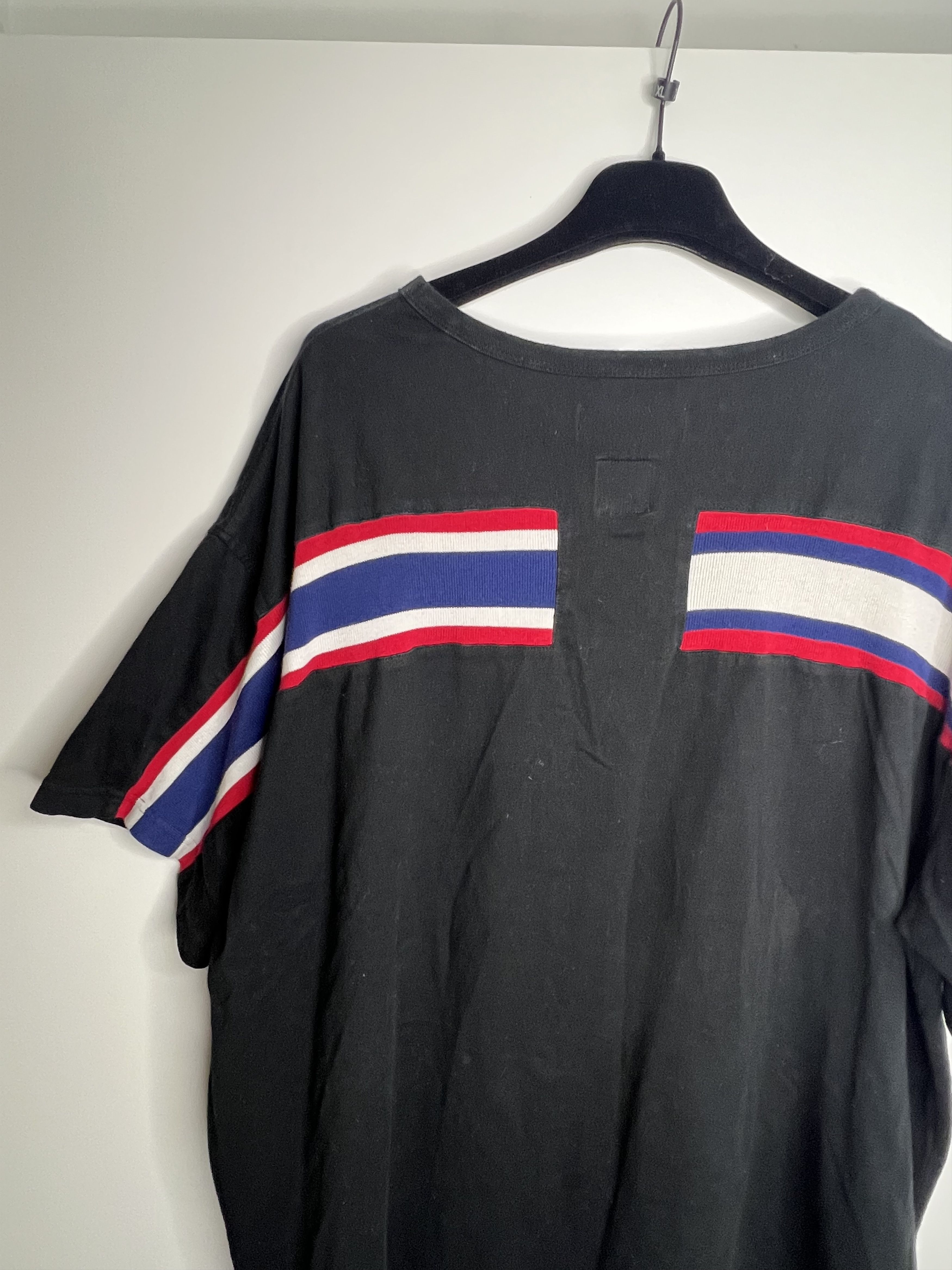 Facetasm Boxy Red and Blue Back Ribbed Tee Size US XL / EU 56 / 4 - 4 Thumbnail