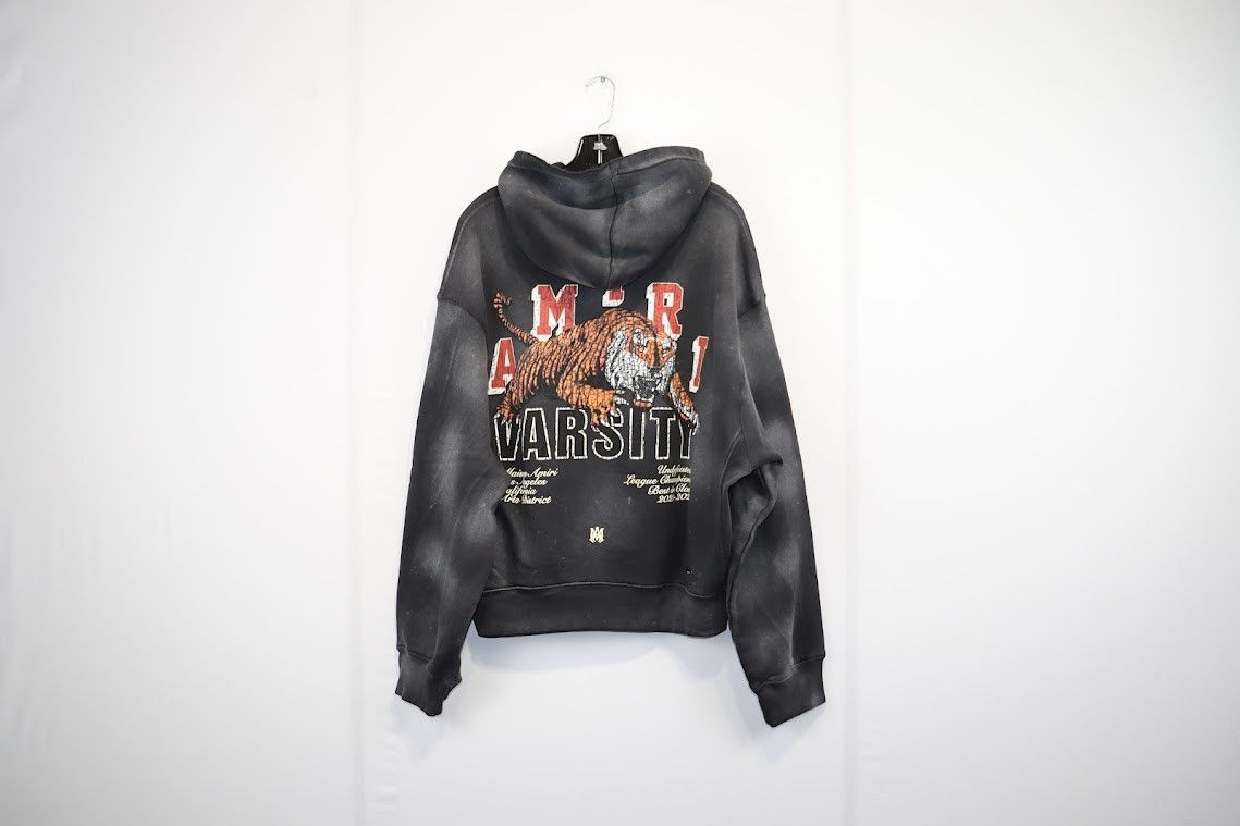 Amiri o1rshd1 Tiger Varsity Hoodie in Black Size US M / EU 48-50 / 2 - 7 Thumbnail