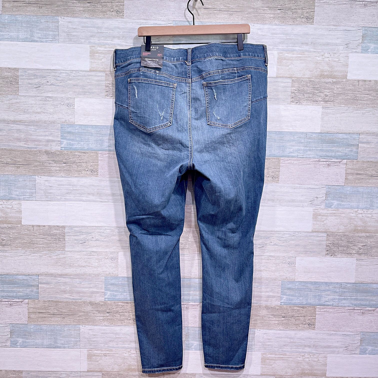 Other TORRID Bombshell Skinny Destructed Jeans Womens 22T 22 Tall Size 42" / US 20 - 5 Thumbnail
