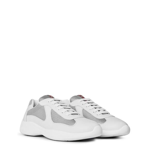 Prada Men'S Americas Cup Leather Prada Trainers Size US 8 / EU 41 - 4 Thumbnail