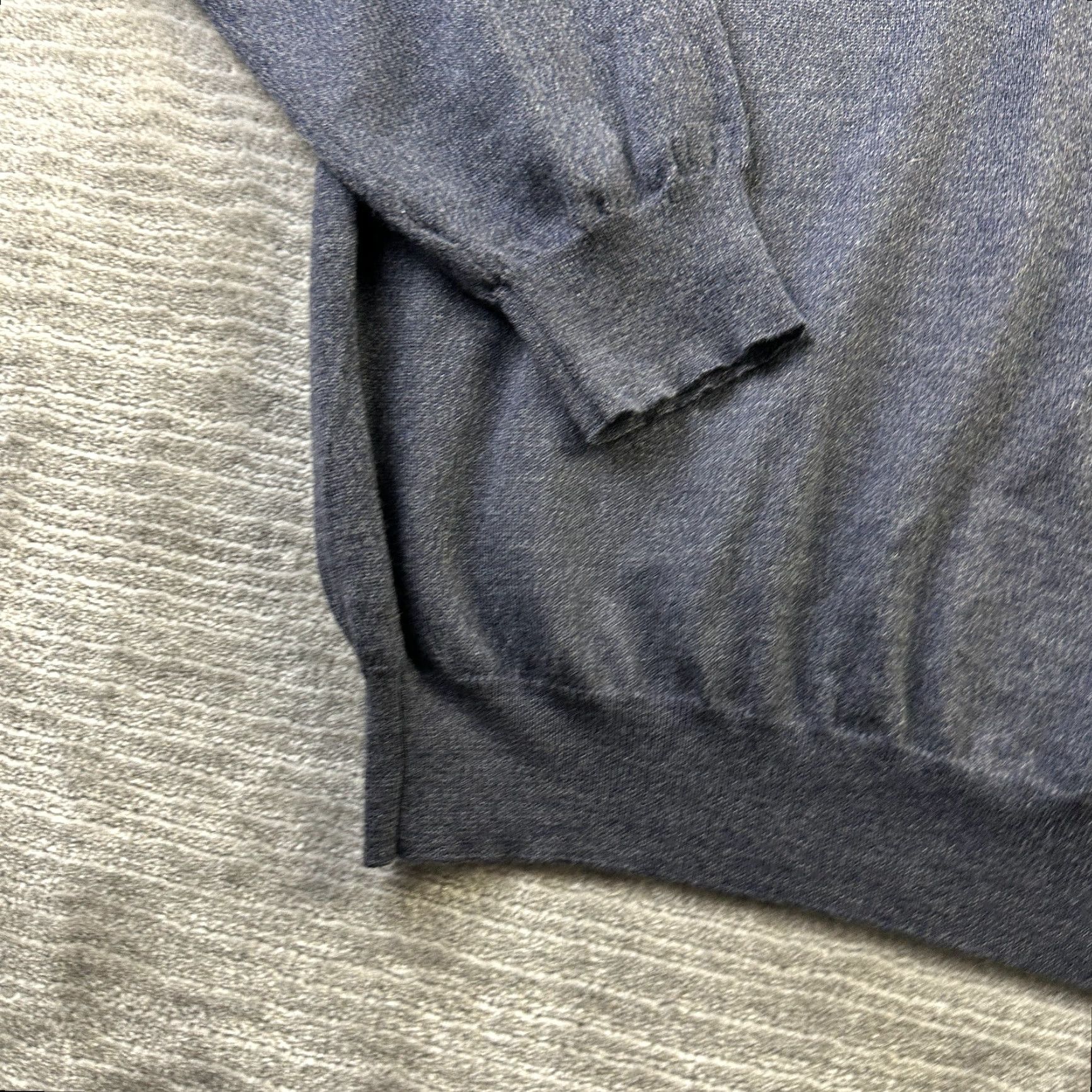 Nordstrom Nordstrom Polo Shirt Mens XL Knit Wool Merino Italy Gr ay Logo Button Vintage? No Polo Shirt Size US XL / EU 56 / 4 - 4 Thumbnail