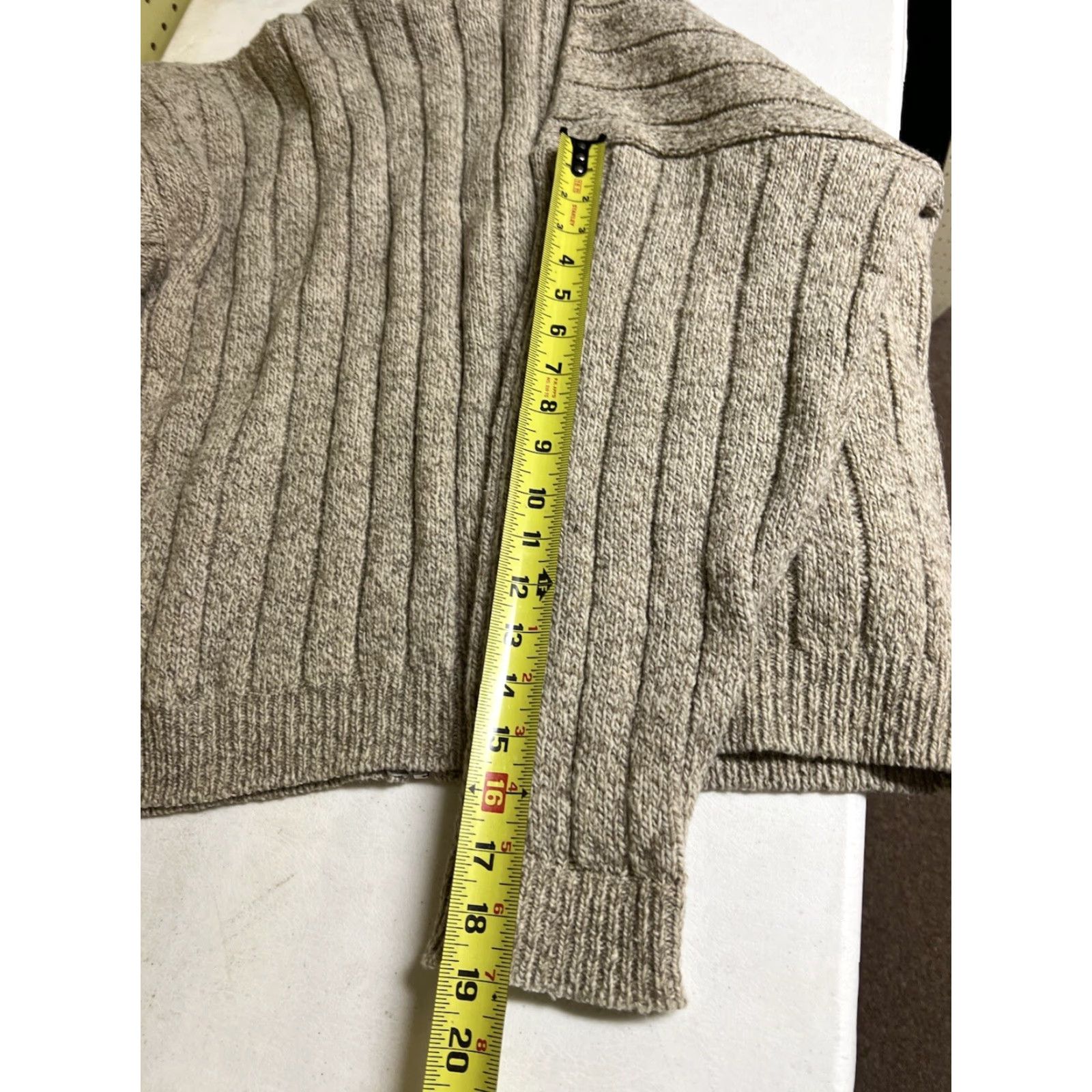 Express Harry & Davids Northwest Express Oatmeal Beige Full Zip Sweater Womens XL Beige Regular Women Size XL Sweatery? Size XL / US 12-14 / IT 48-50 - 6 Thumbnail