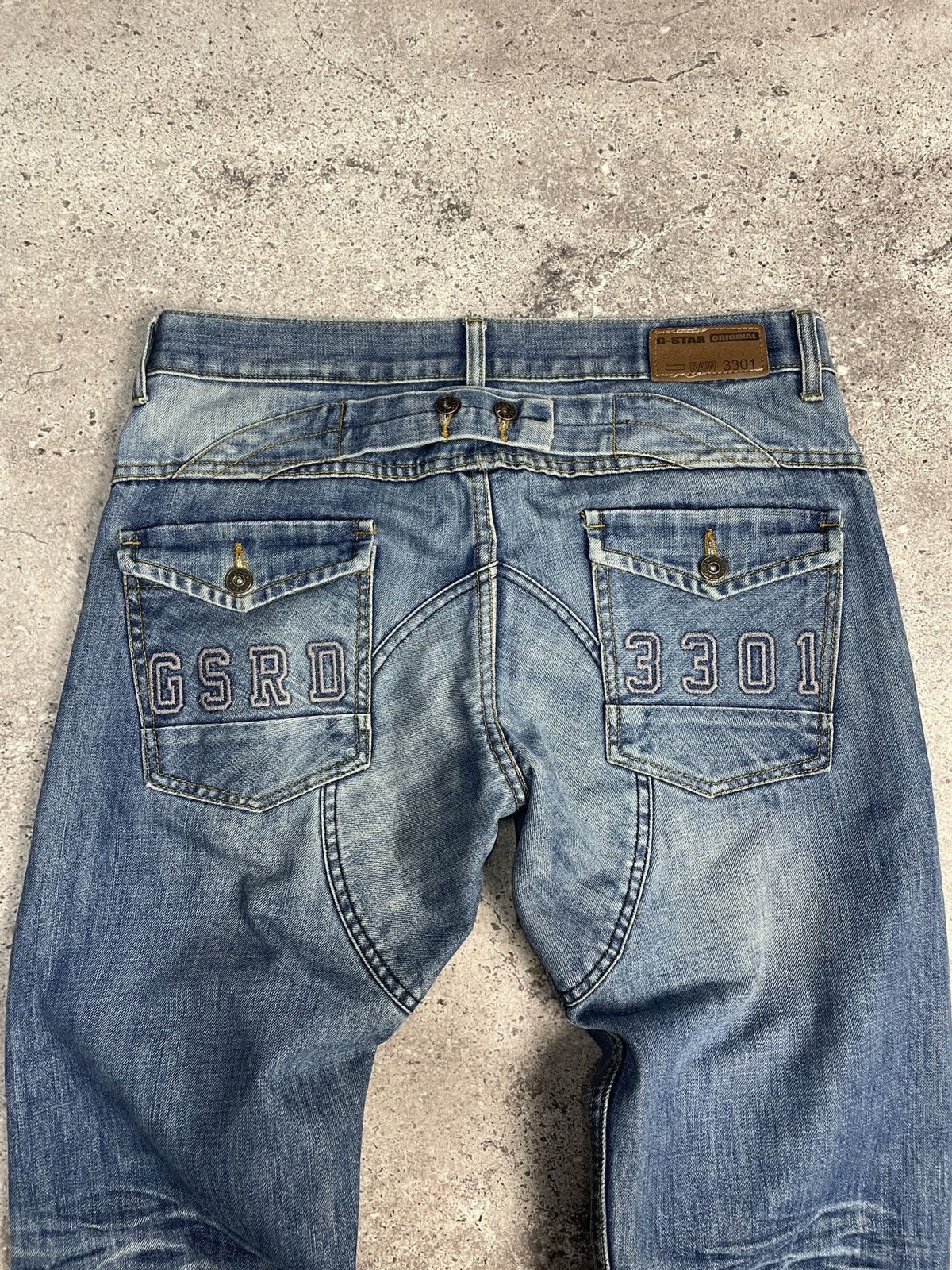 G-Star × Vintage Vintage Y2K G Star Raw Distressed Cargo Jeans Pants Size US 32 / EU 48 - 4 Thumbnail