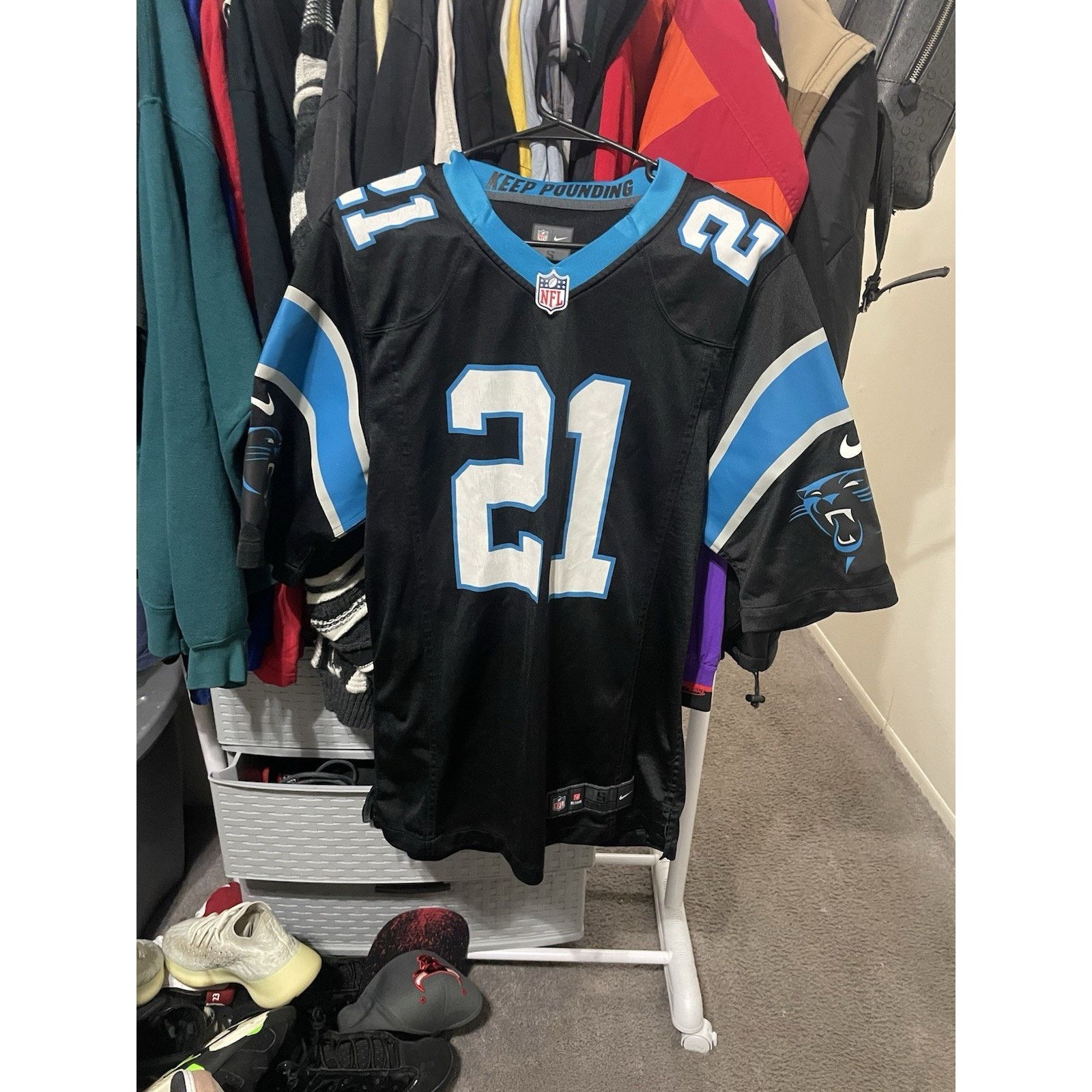 Nike Size S-Men's Jeremy Chinn #21 Carolina Panthers Nike Jersey Size US S / EU 44-46 / 1 - 1 Thumbnail