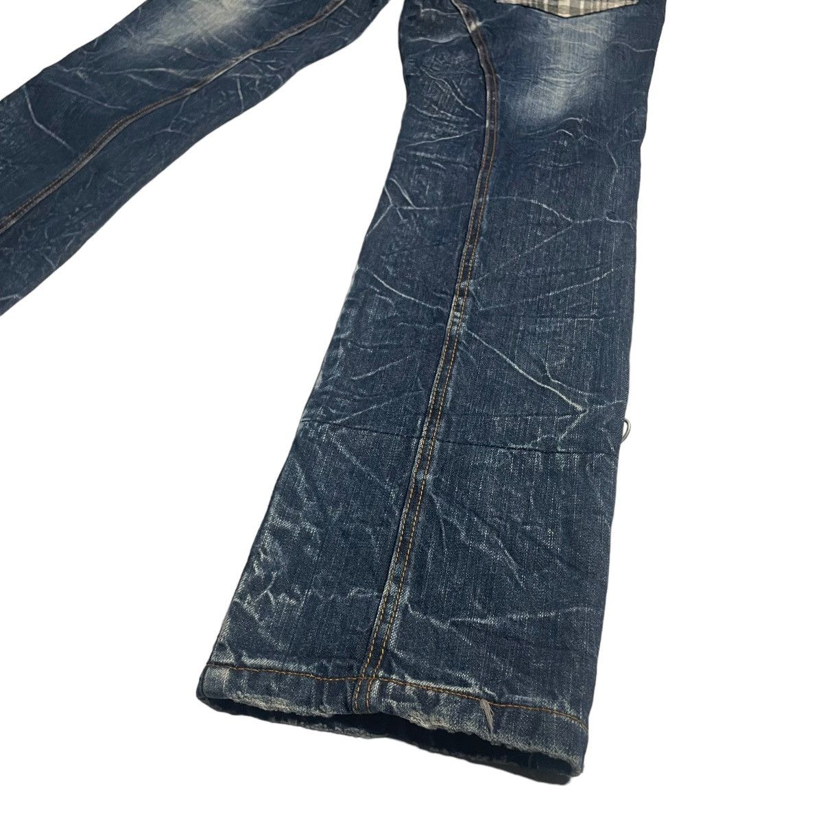 If Six Was Nine × Japanese Brand × Le Grande Bleu (L.G.B.) 🇯🇵 VINTAGE NYLAUS DOUBLE WAIST DENIM PANTS Size US 30 / EU 46 - 11 Thumbnail