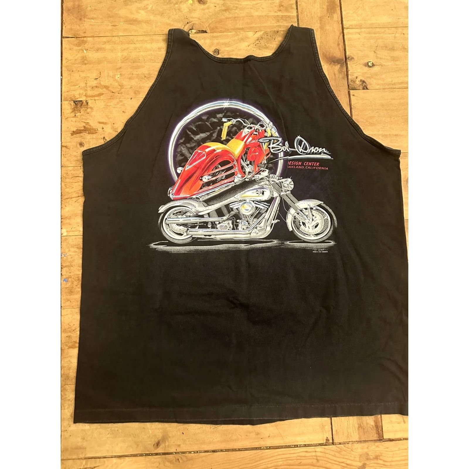 Harley Davidson VINTAGE Harley-Davidson Tank Top Black 2XL Bob Dron Design Center Chopper Shirt Mens Size US XXL / EU 58 / 5 - 5 Thumbnail