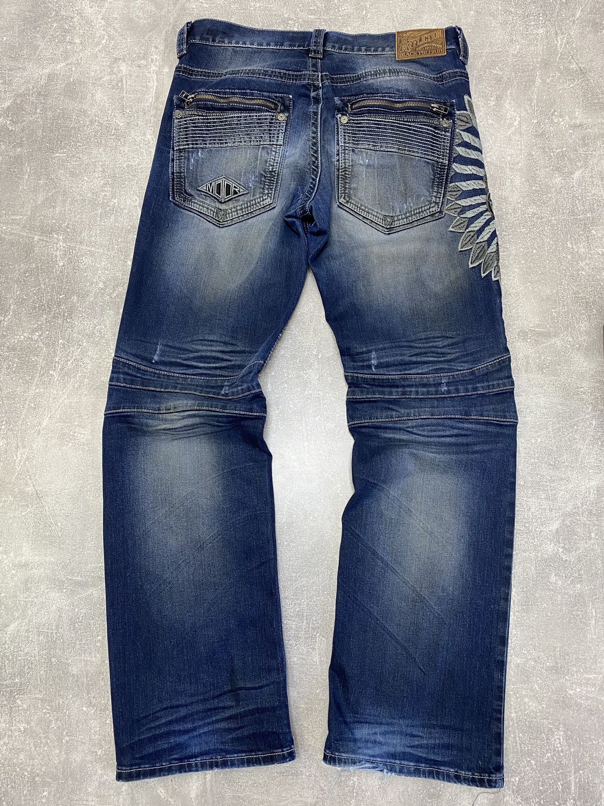 Affliction × Japanese Brand × Vintage Crazy Vintage Y2K Affliction Jeans Live Fast Motorcycles Size US 32 / EU 48 - 17 Thumbnail