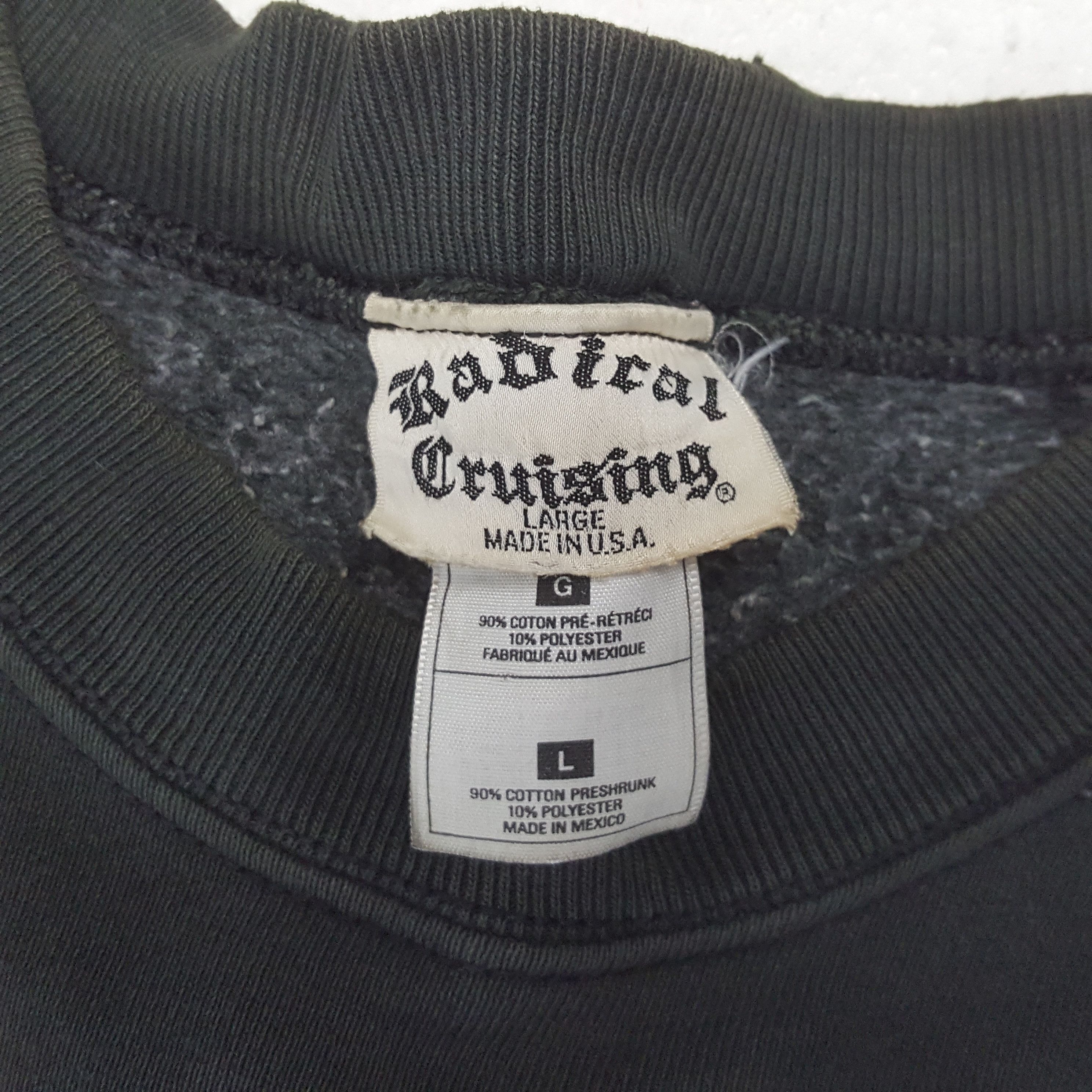 Vintage RADICAL Cruising Streetwear Style Sweatshirt C289N15 Size US M / EU 48-50 / 2 - 5 Thumbnail